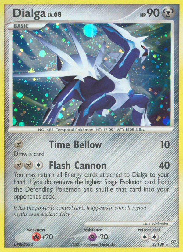 Dialga Diamond and Pearl Holo 1/130 raw single