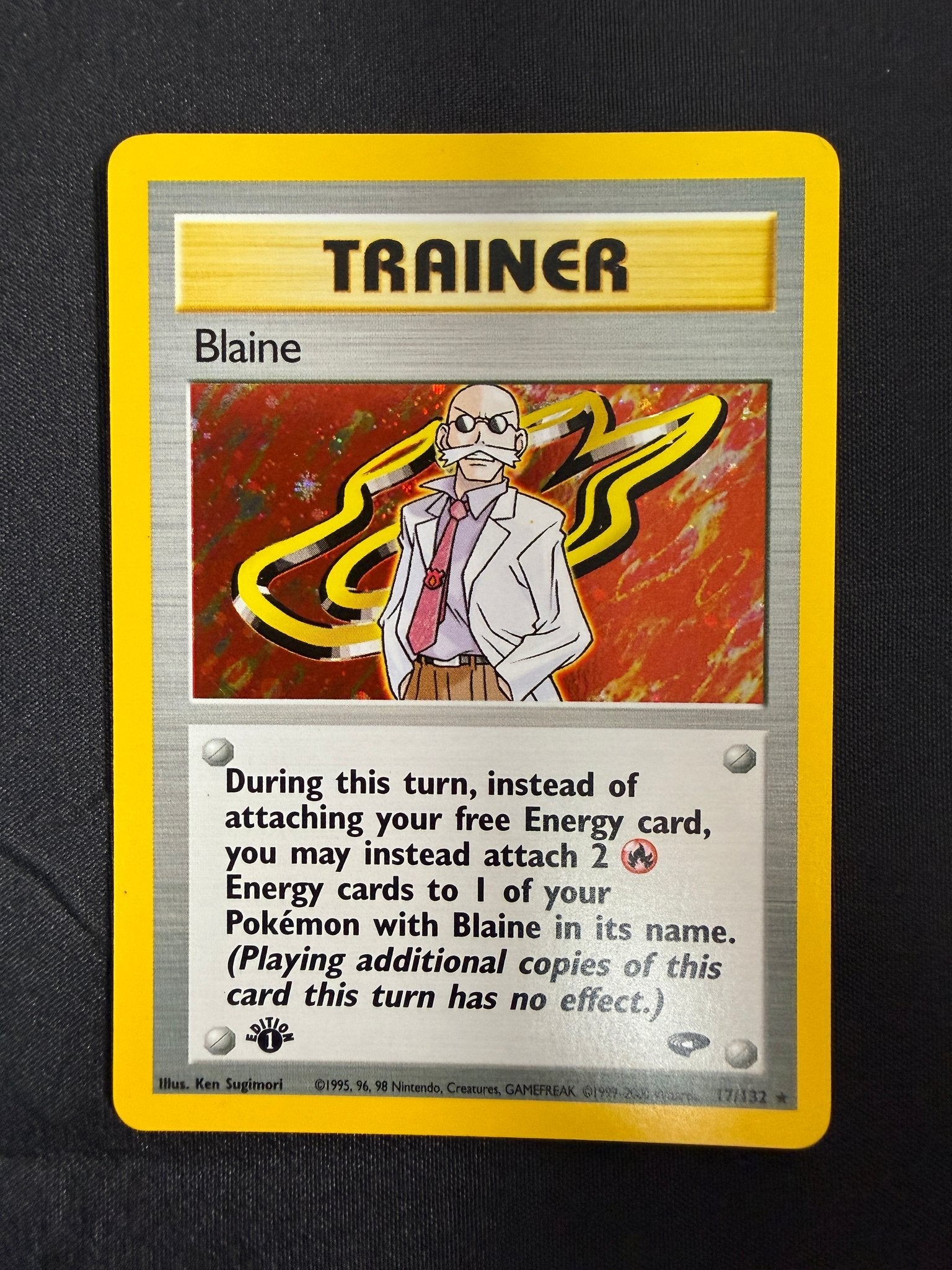 2000 Blaine Gym Challenge 1st Edition Holo 17/132 front