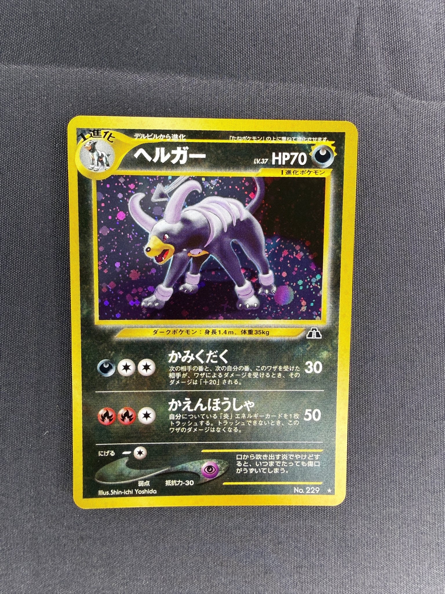2000 Houndoom Japanese Neo Discovery Holo No. 229 front