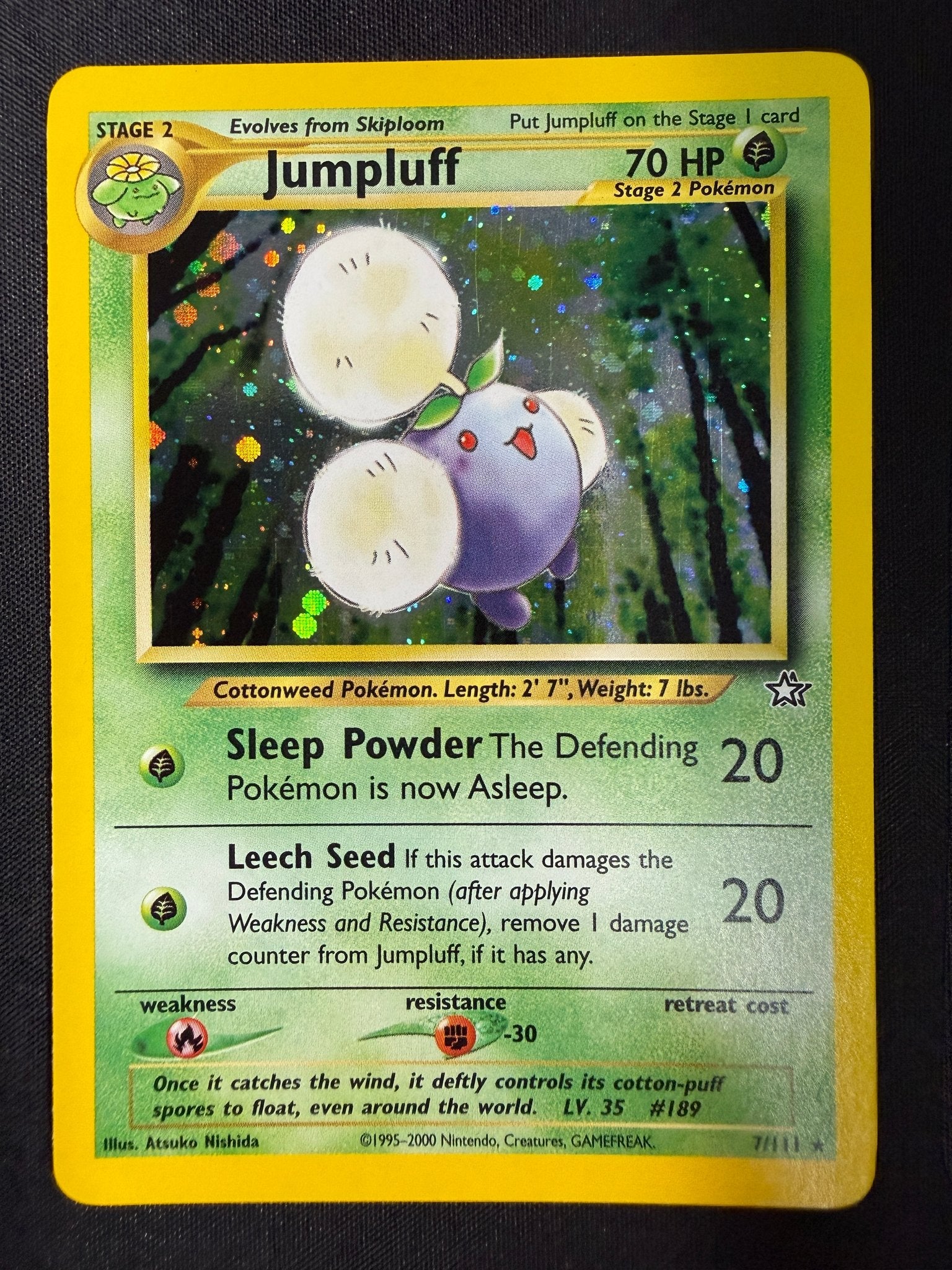 2000 Jumpluff Neo Genesis Holo 7/111 front