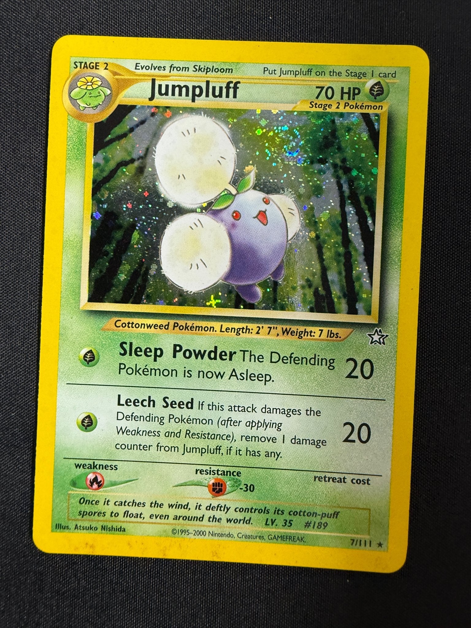 2000 Jumpluff Neo Genesis Holo 7/111 front