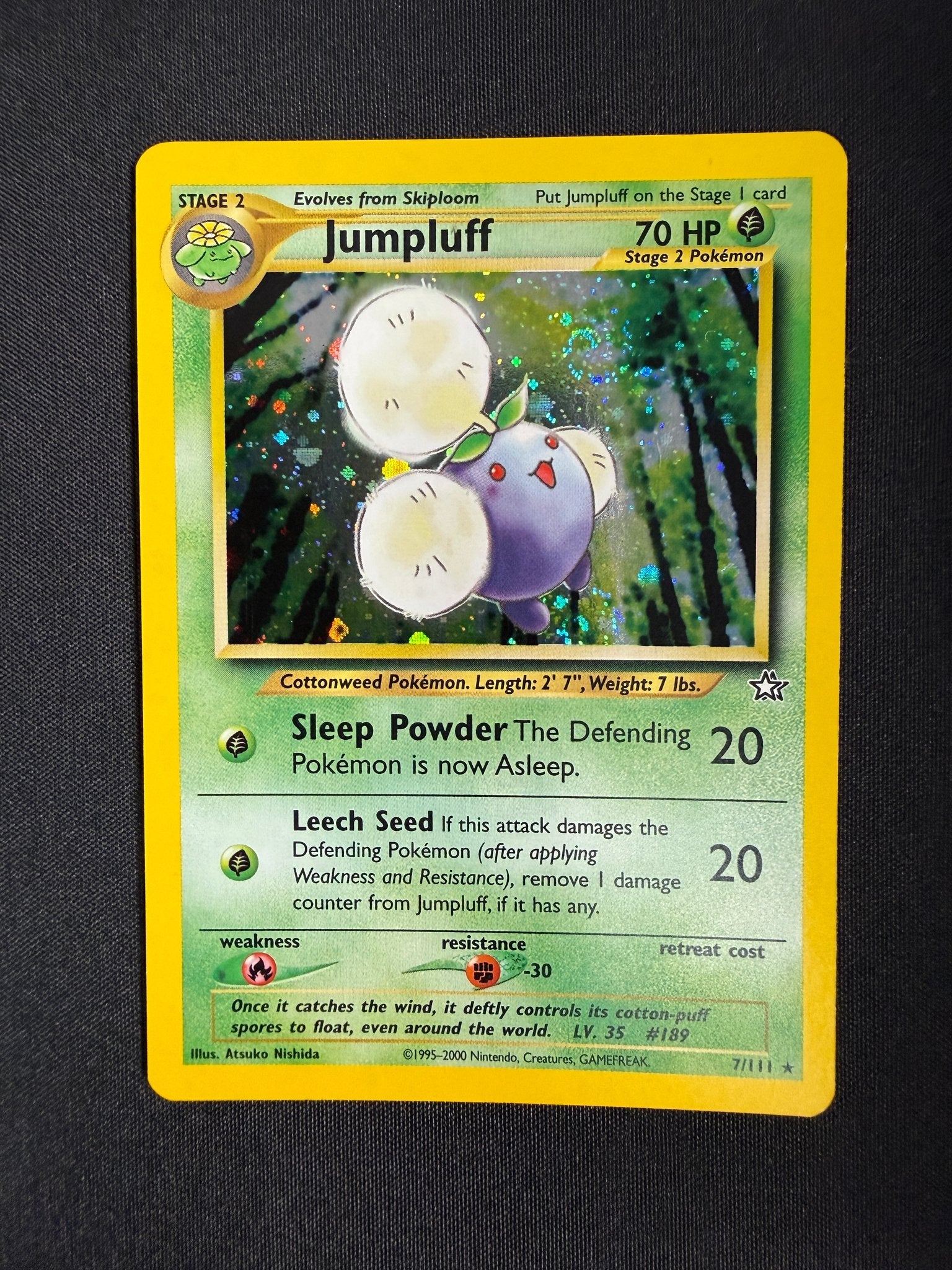 2000 Jumpluff Neo Genesis Holo 7/111 front
