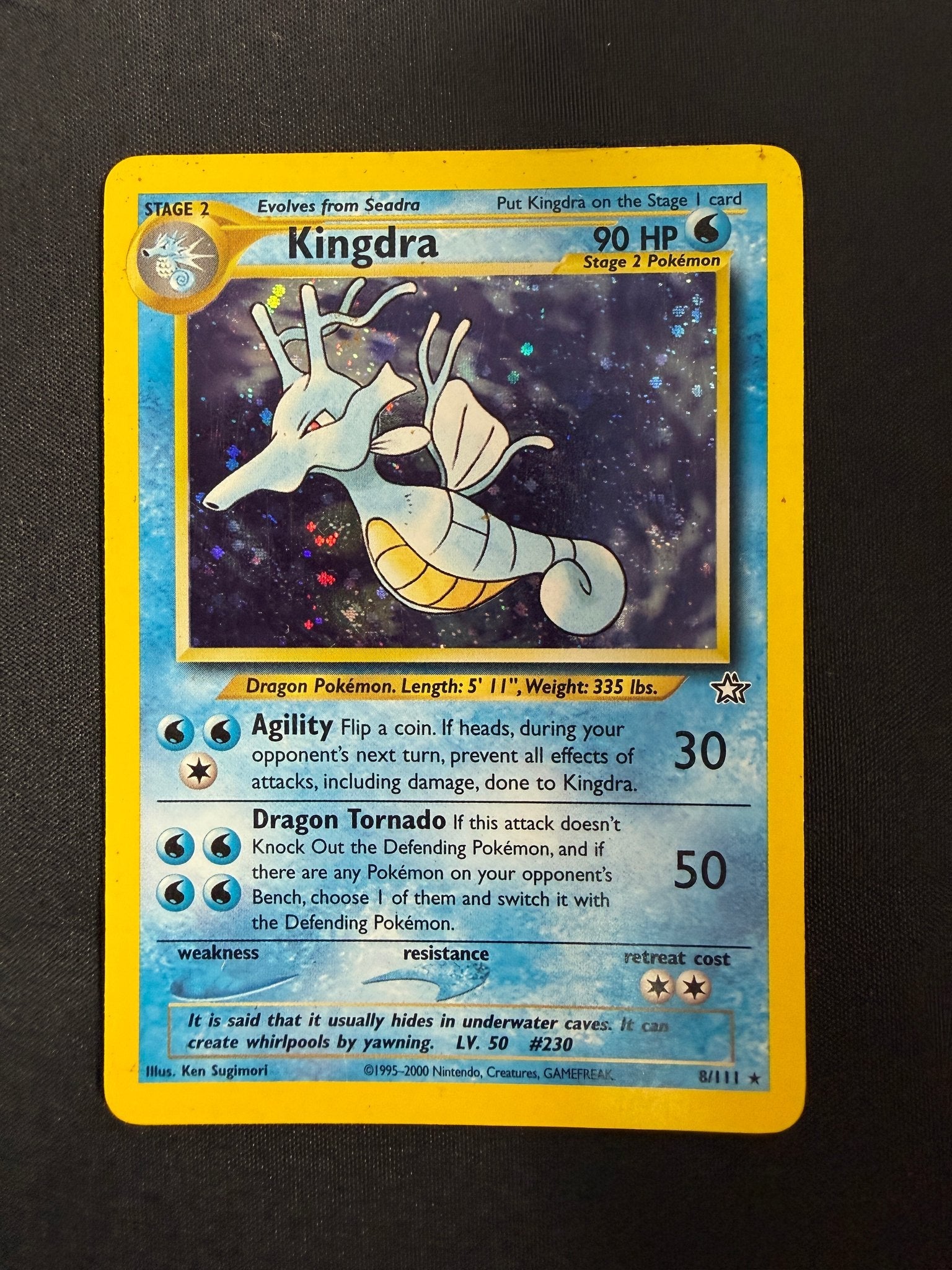 2000 Kingdra Neo Genesis Holo 8/111 front