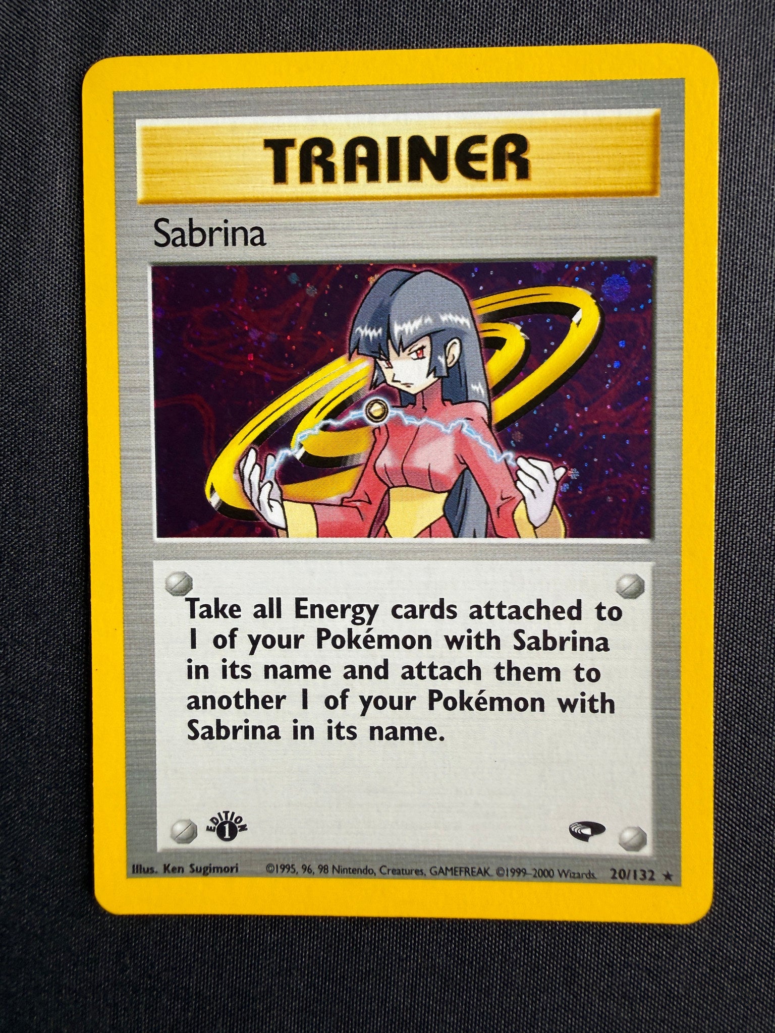 2000 Sabrina Gym Challenge 1st Edition 20/132 front