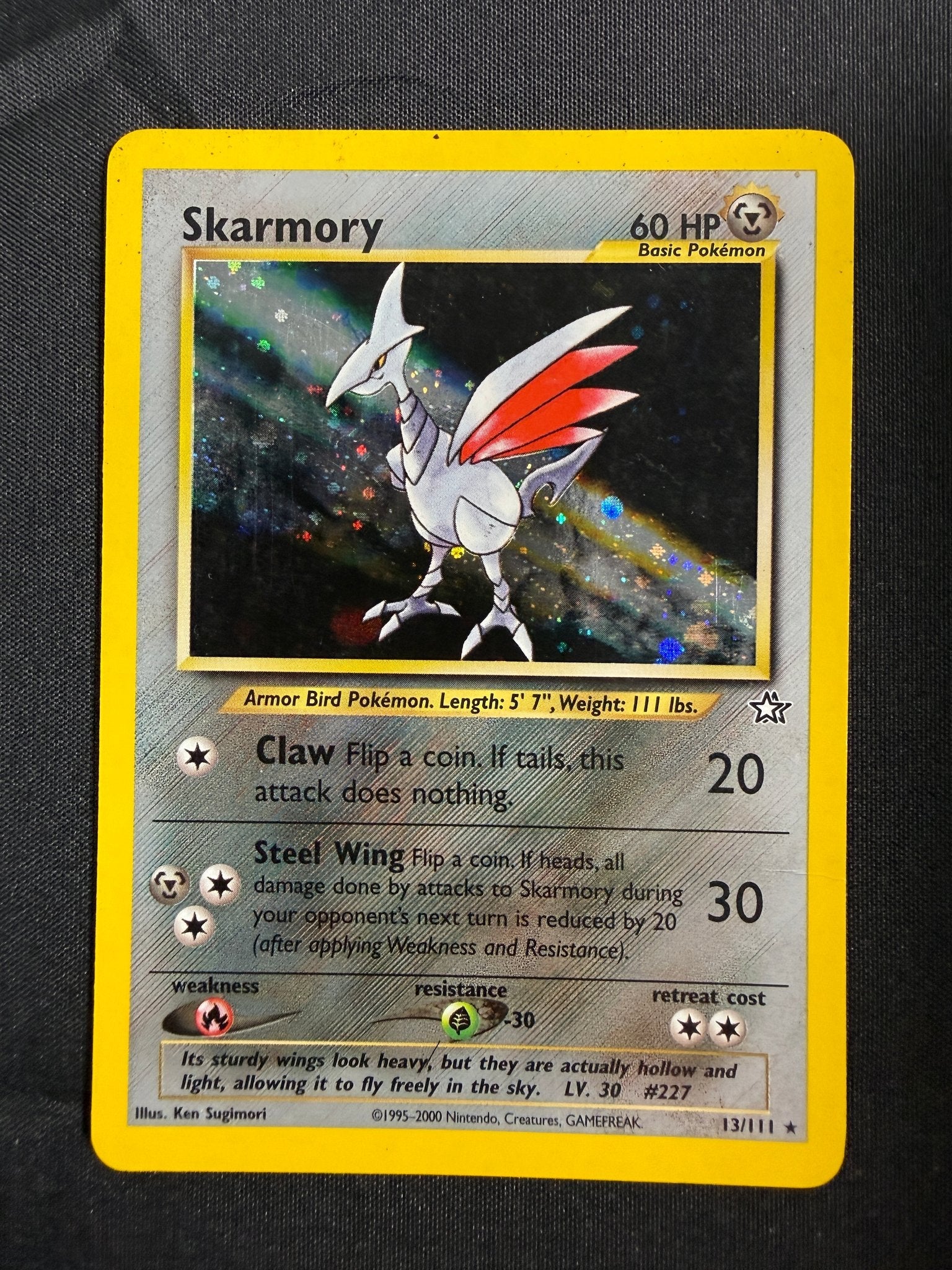 2000 Skarmory Neo Genesis Holo 13/111 front