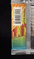 Back of the sealed 2000 Gym Heroes booster pack showing the barcode, WOC06214 product code and Wizards of the Coast and Nintendo licensing marks