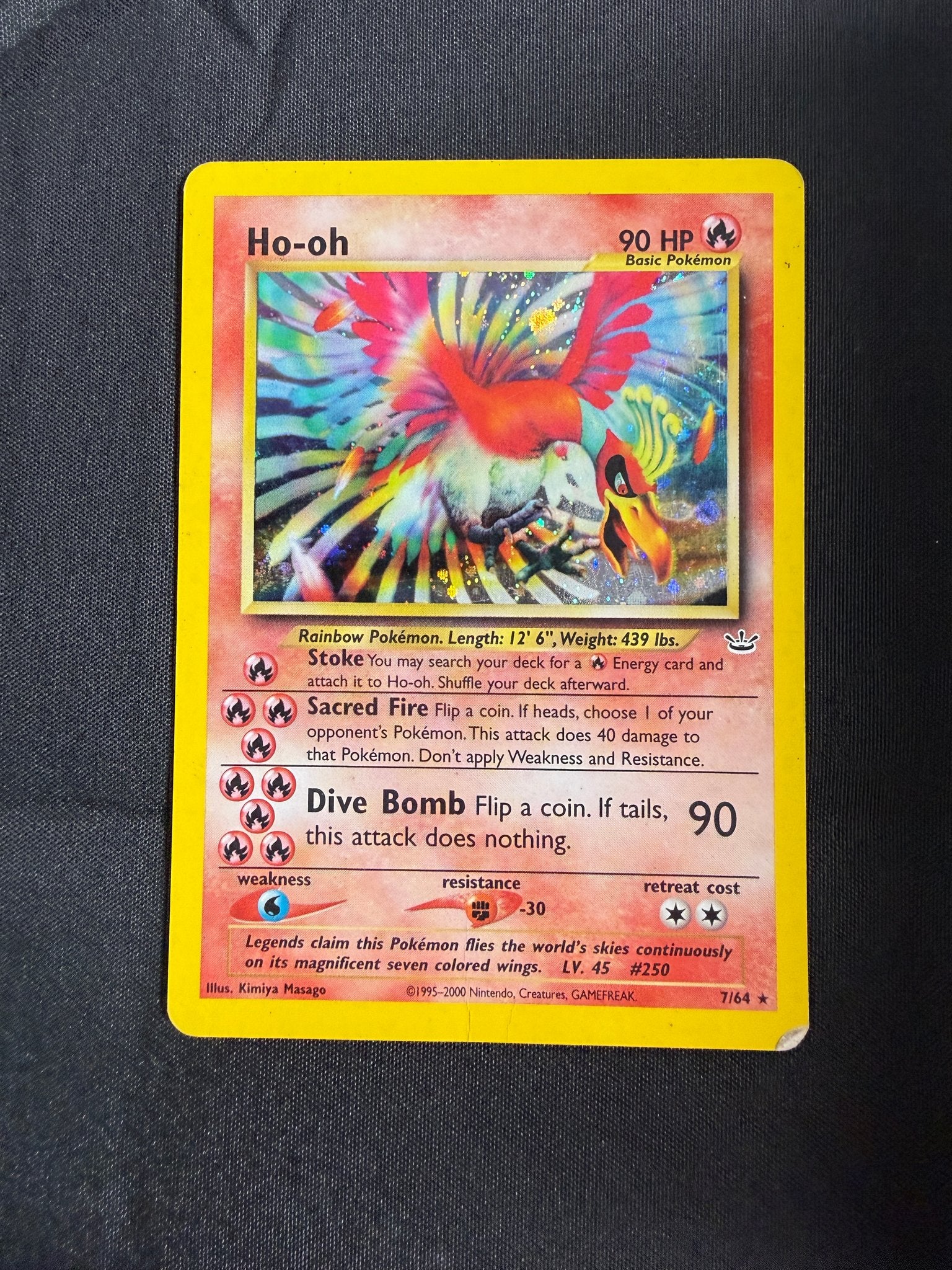2001 Ho-oh Neo Revelation Holo 7/64 front