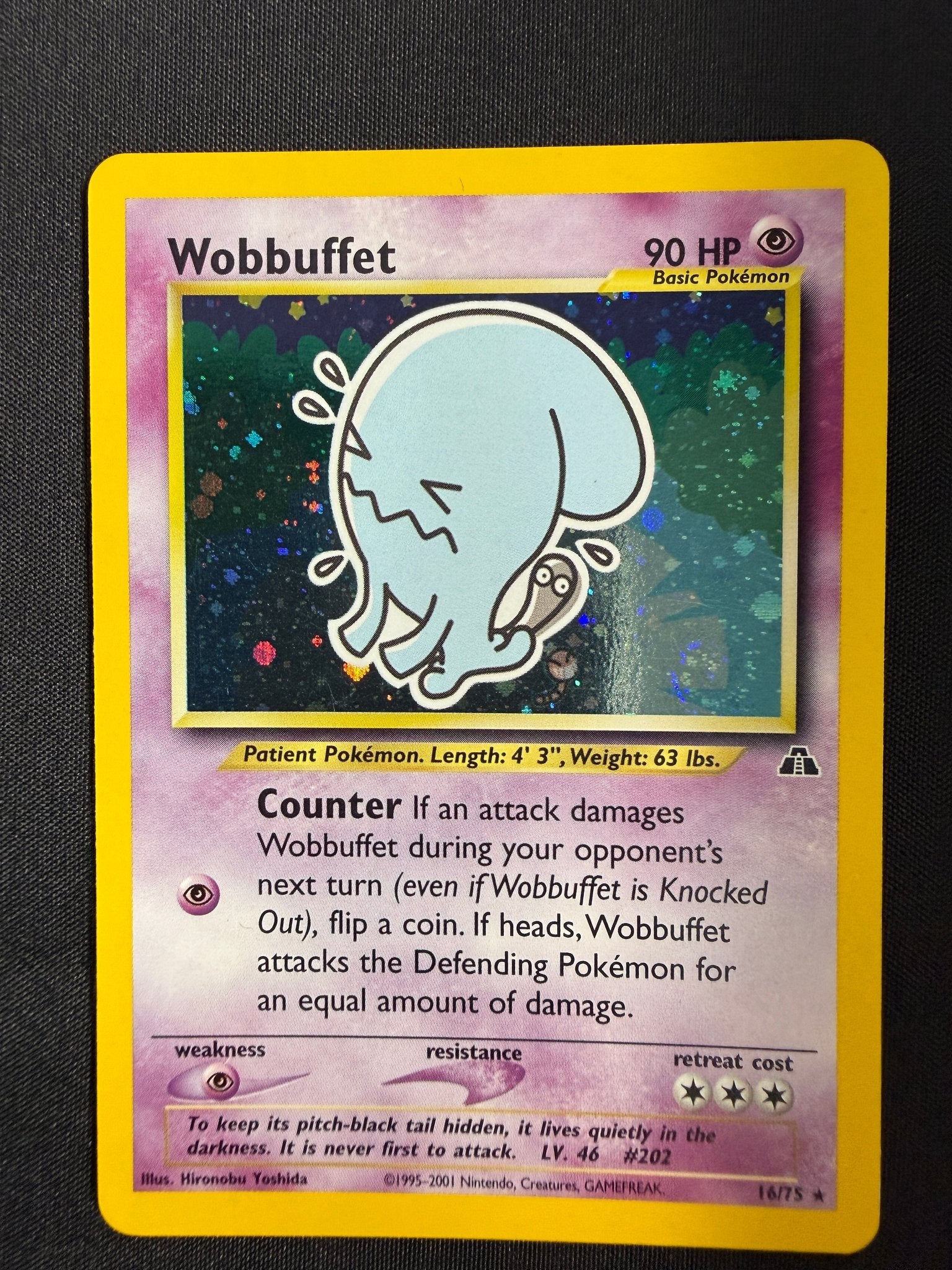 2001 Wobbuffet Neo Discovery Holo 16/75 front