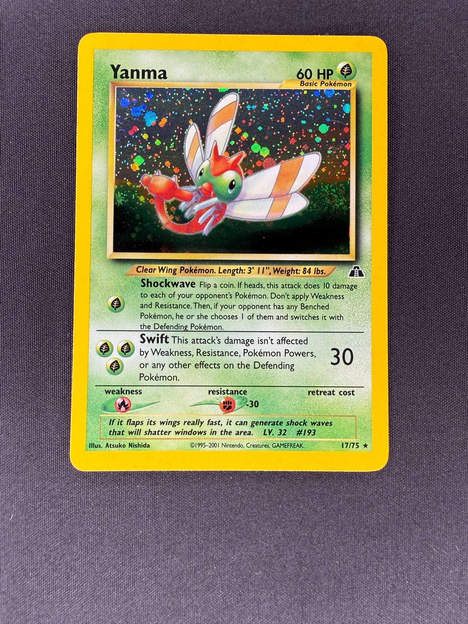 2001 Yanma Neo Discovery Holo 17/75 front