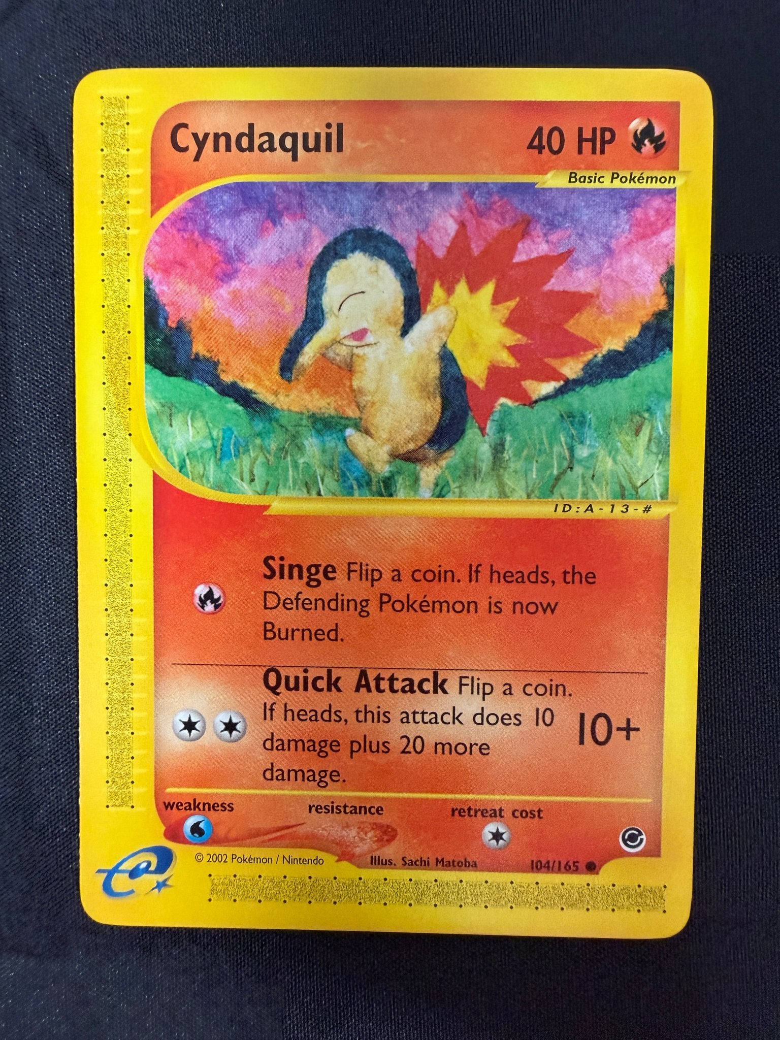 2002 Cyndaquil Expedition 104/165 front