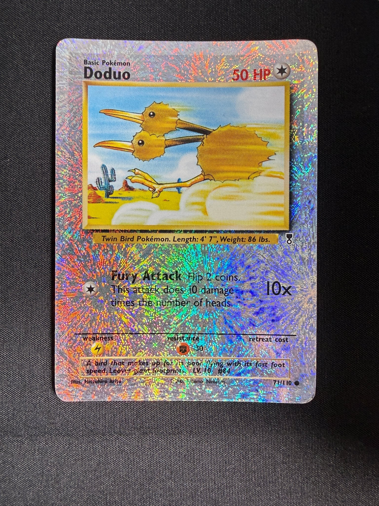 2002 Doduo Legendary Collection Reverse Holo 71/110 front