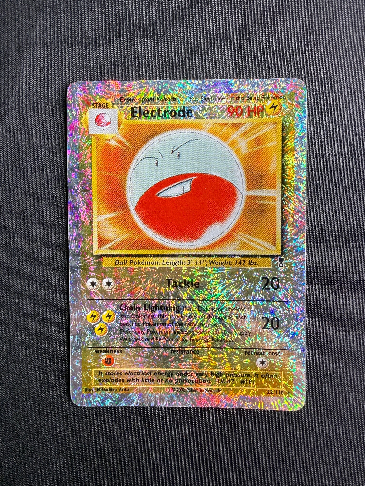 2002 Electrode Legendary Collection Reverse Holo 22/110 front