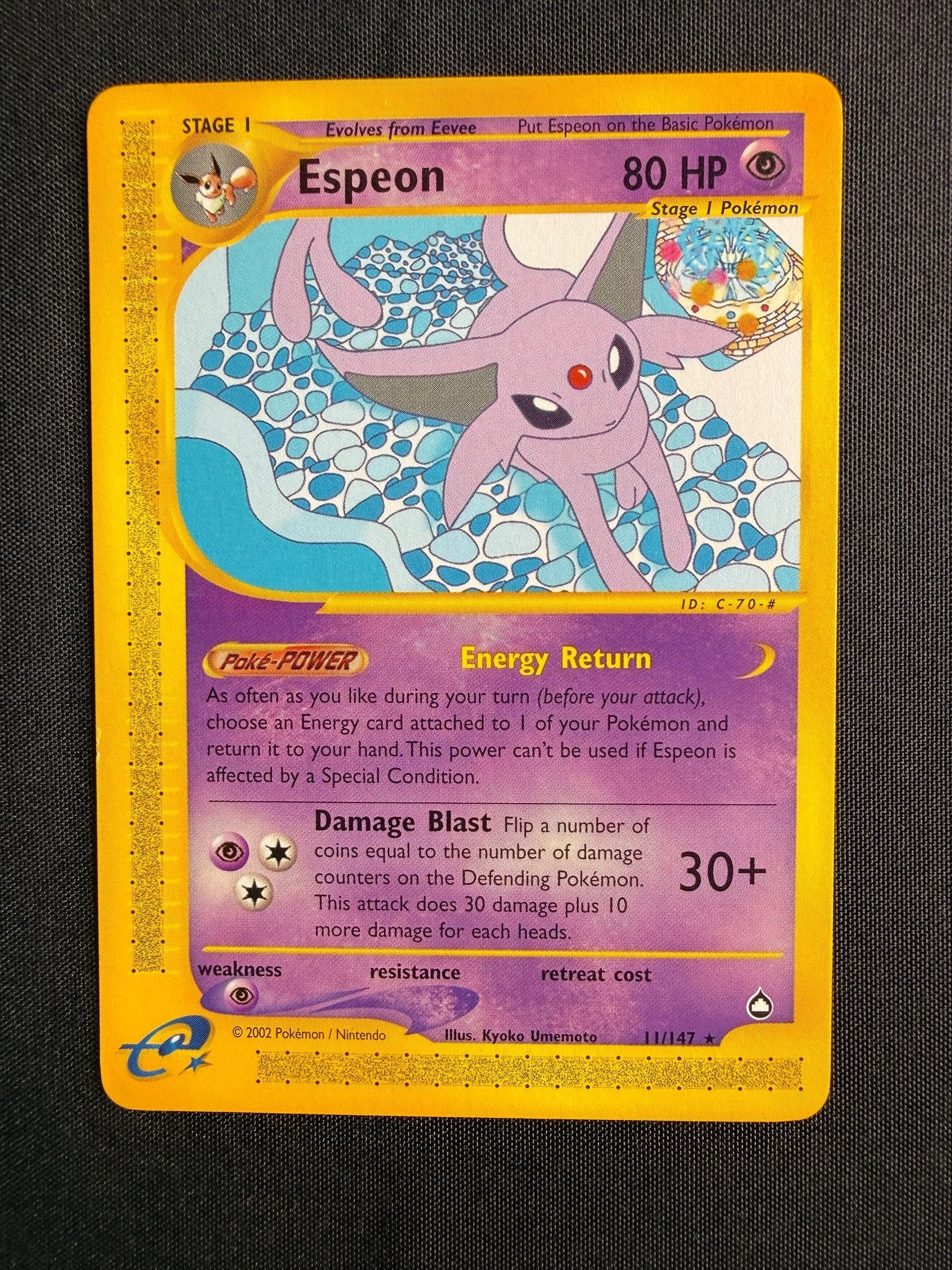 2002 Espeon Aquapolis 11/147 front