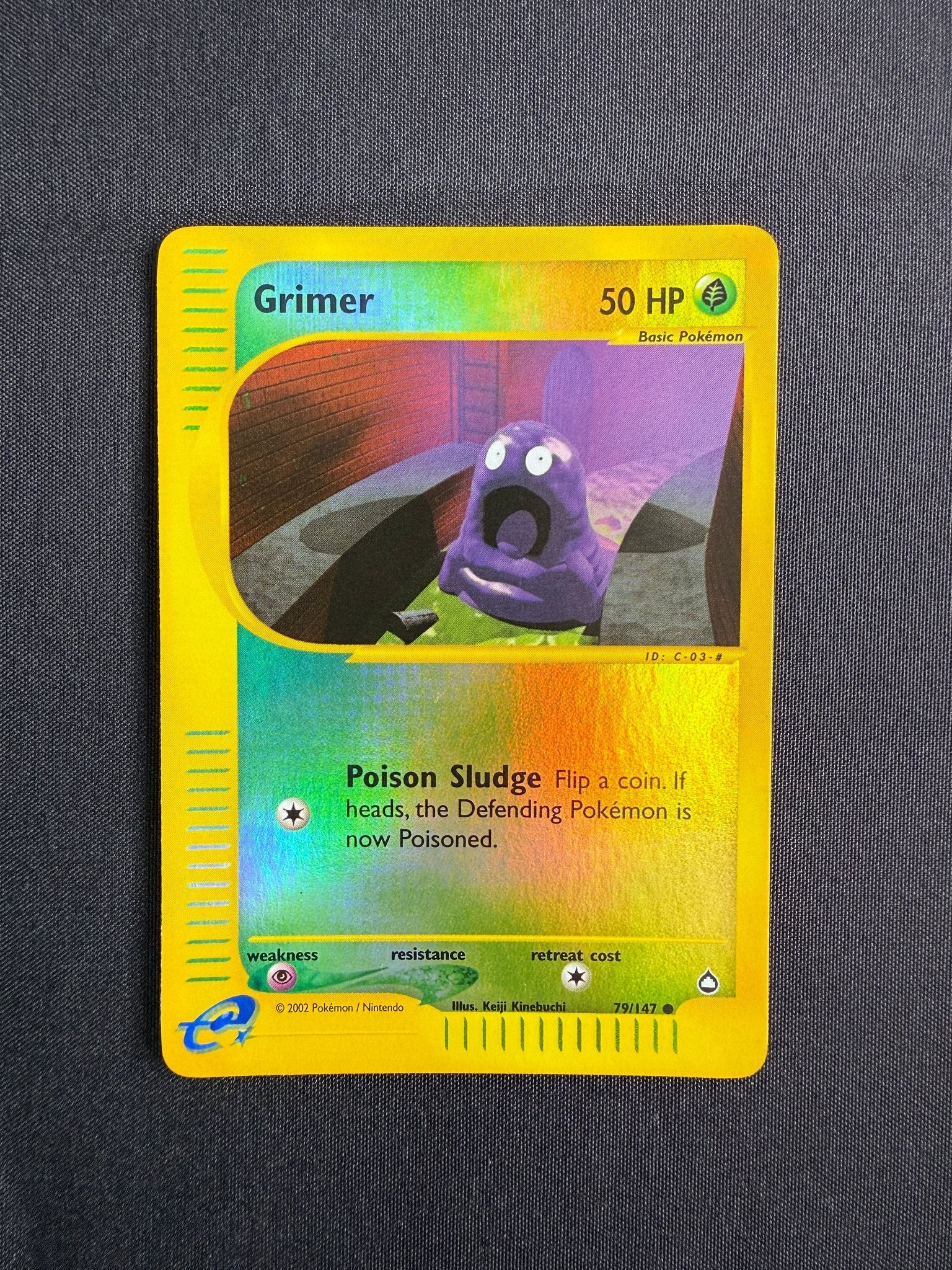 2003 Grimer Aquapolis Reverse Holo 79/147 front