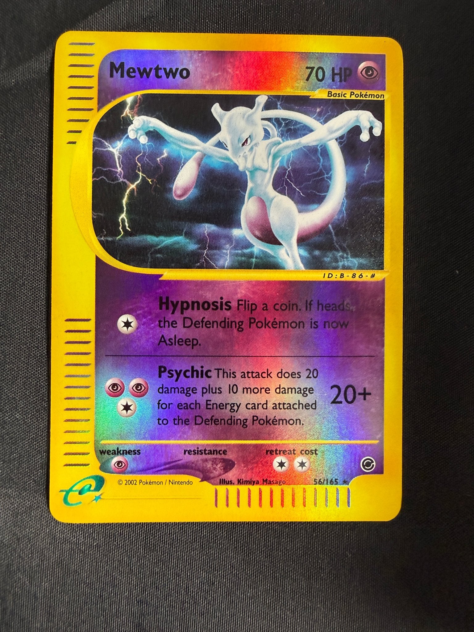 2002 Mewtwo Expedition Reverse Holo 56/165 front