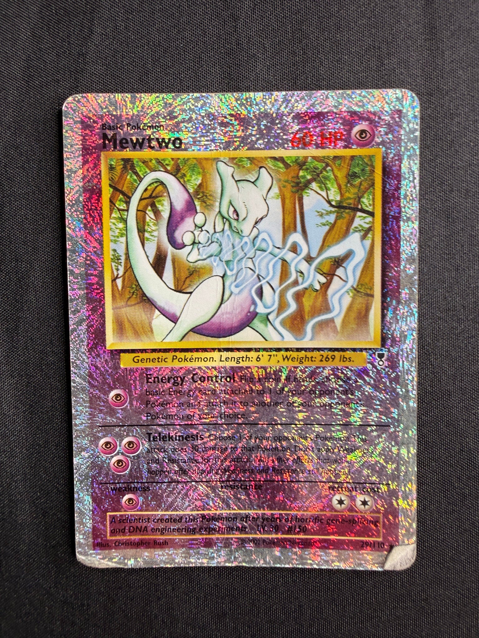 2002 Mewtwo Legendary Collection Reverse Holo 29/110 front