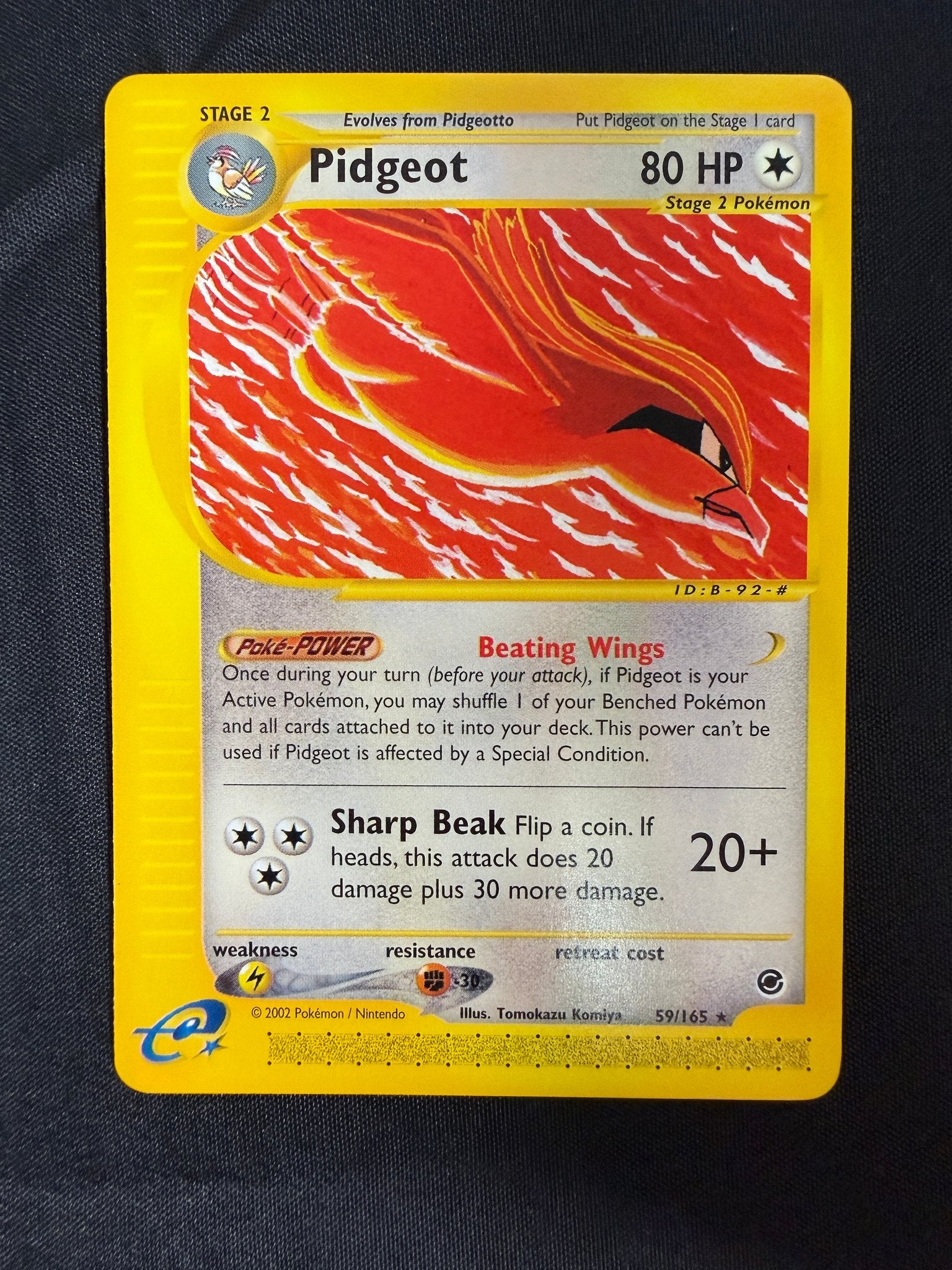 2002 Pidgeot Expedition 59/165 front