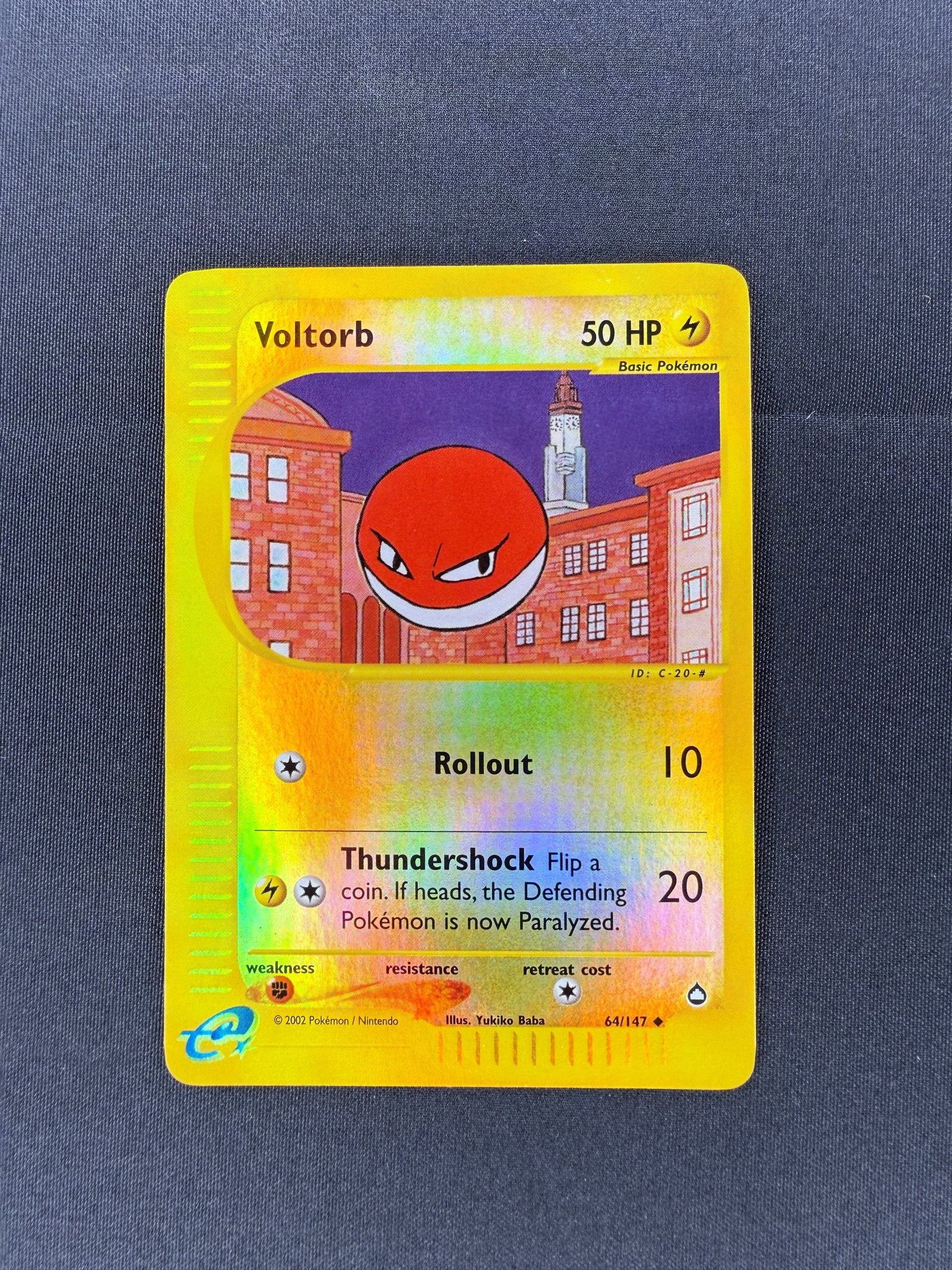 2003 Voltorb Aquapolis Reverse Holo 64/147 front