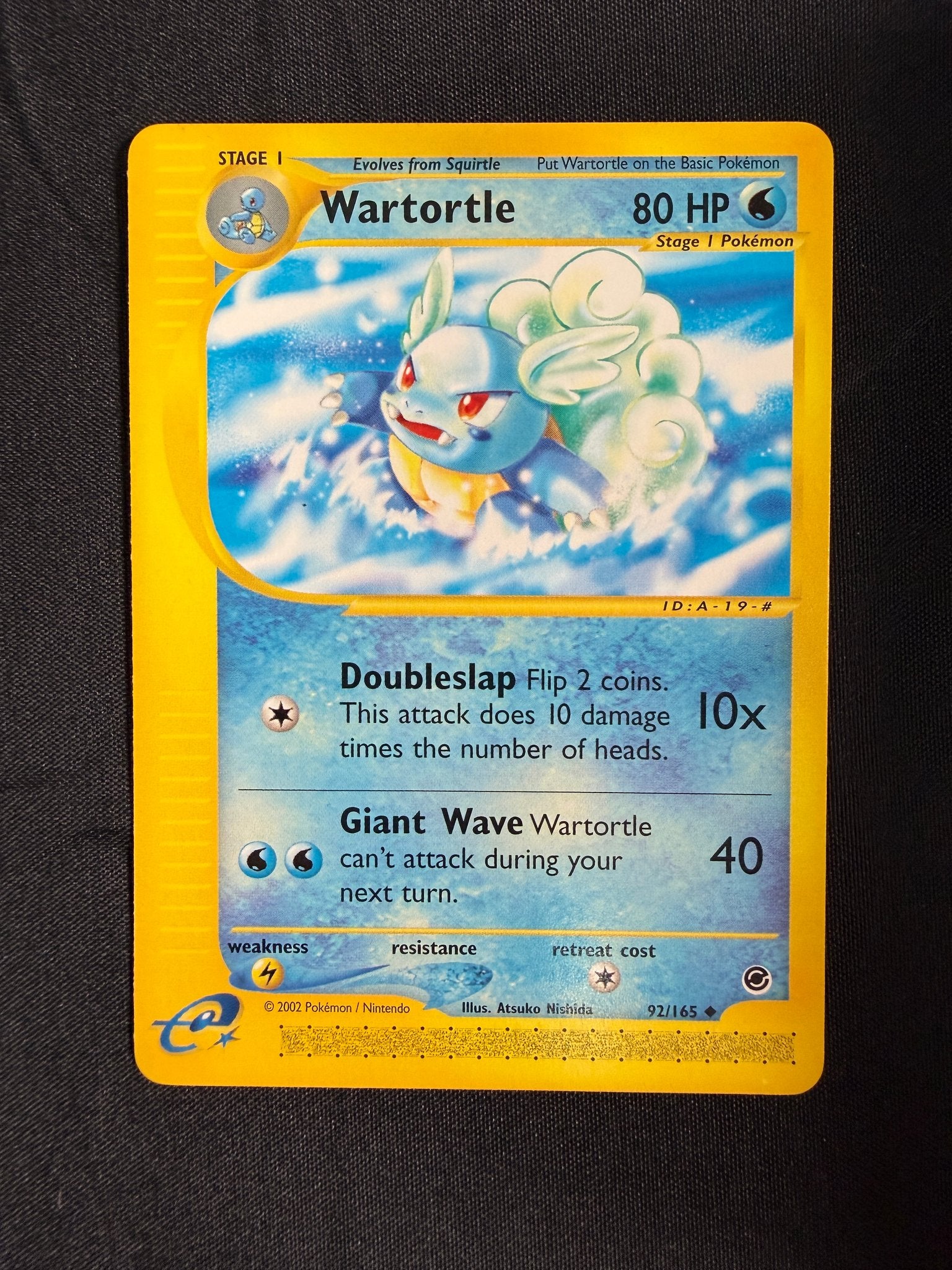 2002 Wartortle Expedition 92/165 front