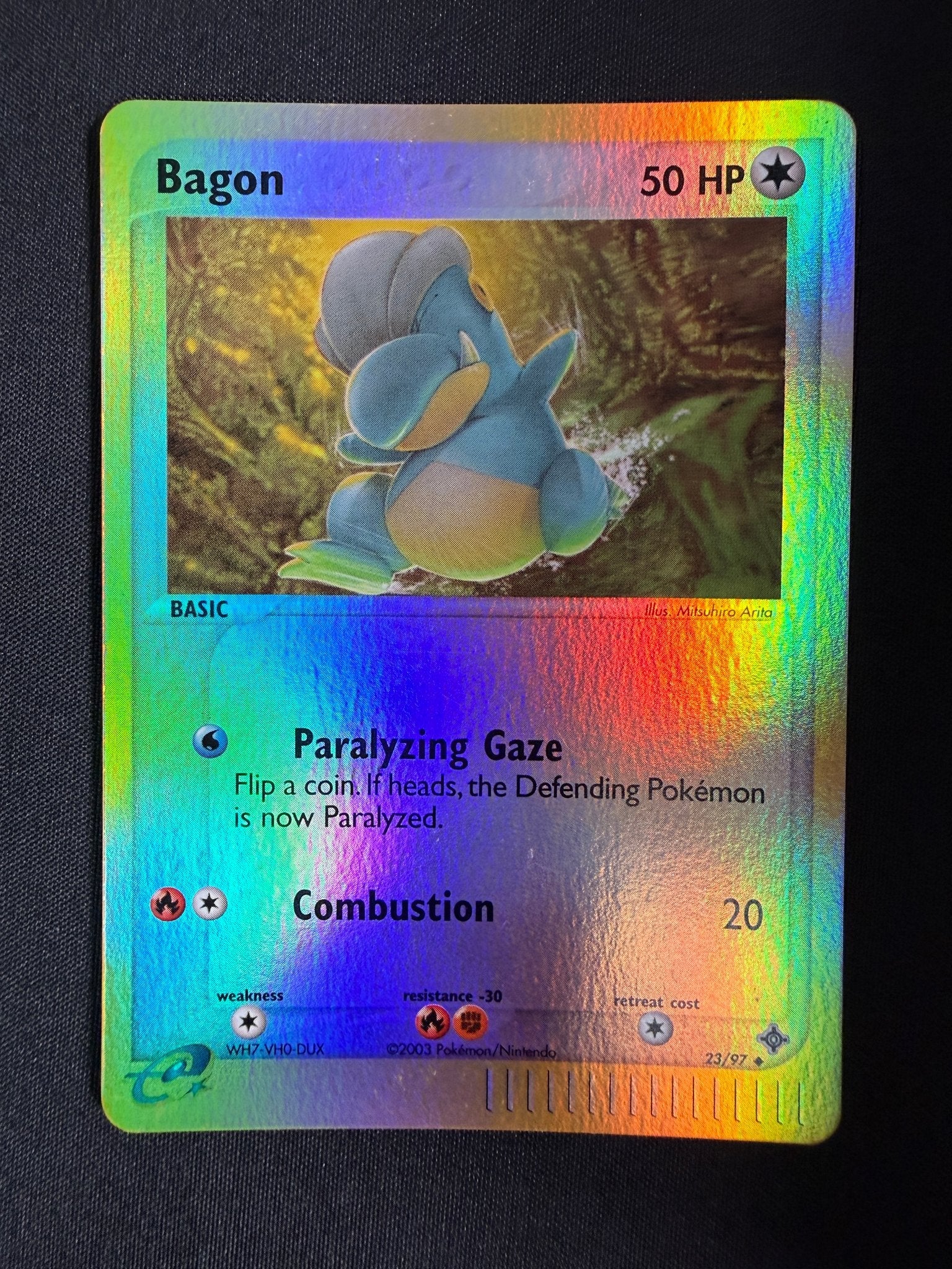 2003 Bagon EX Dragon Reverse Holo 23/97 front