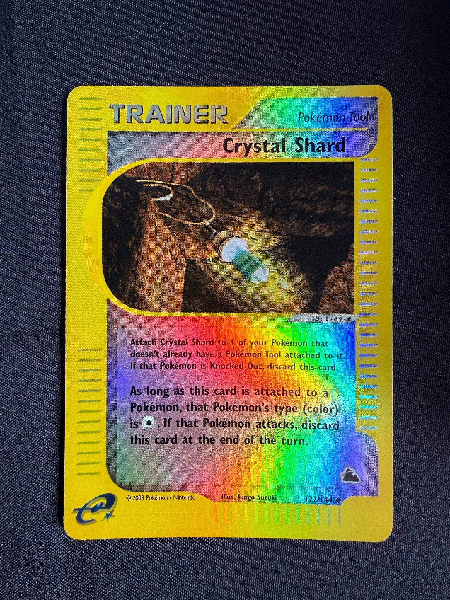 2003 Crystal Shard Skyridge Reverse Holo 122/144 front