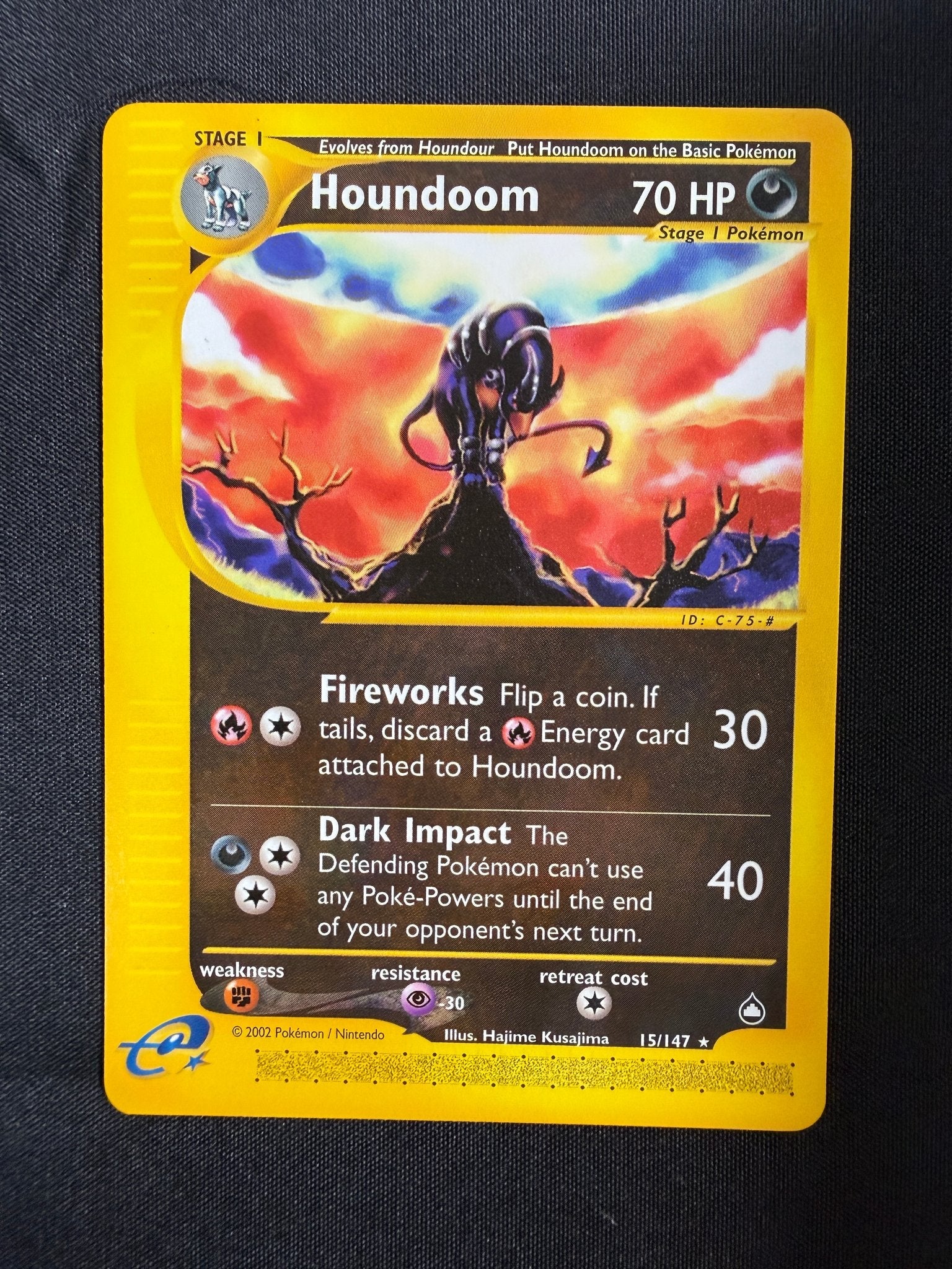 2003 Houndoom Aquapolis 15/147 front