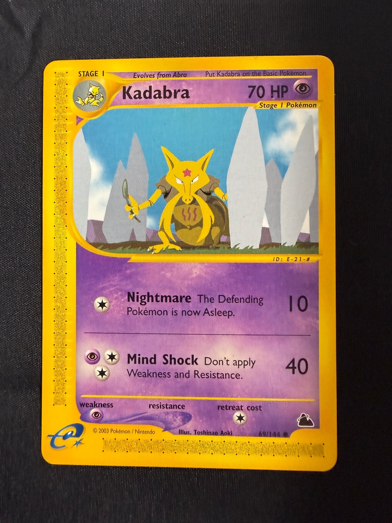 2003 Kadabra Skyridge 69/144 front