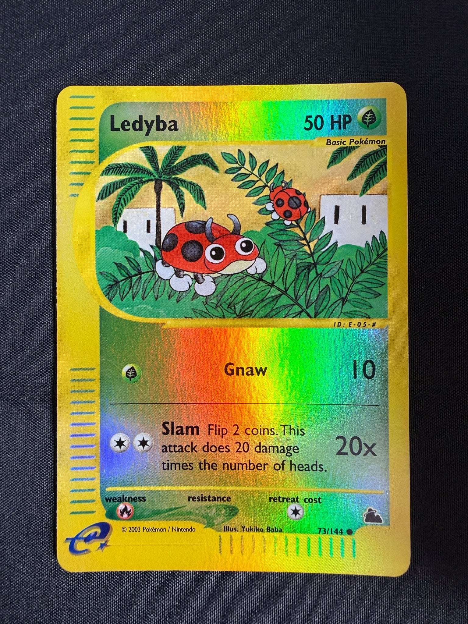 2003 Ledyba Skyridge Reverse Holo 73/144 front