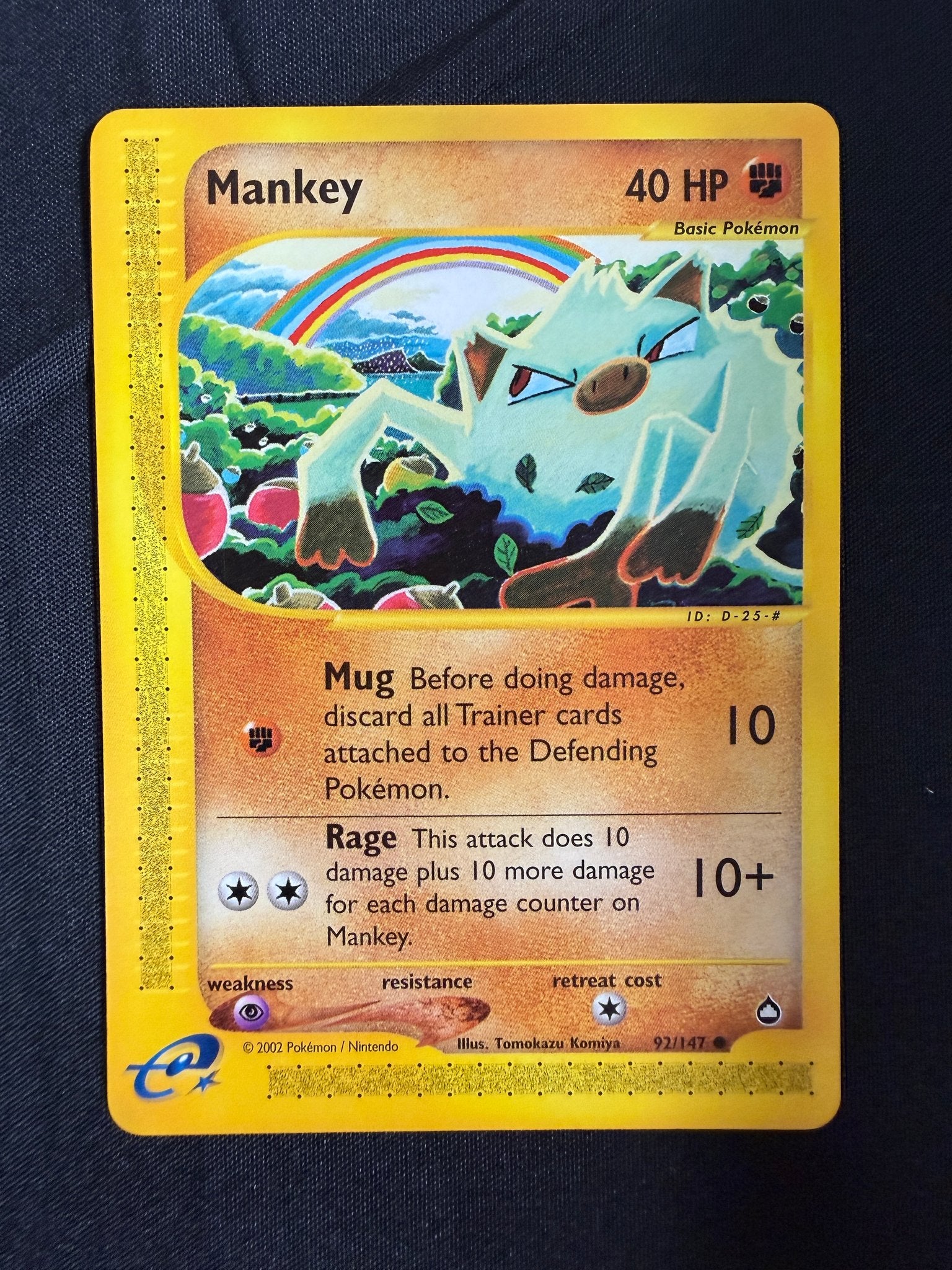 2003 Mankey Aquapolis 92/147 front