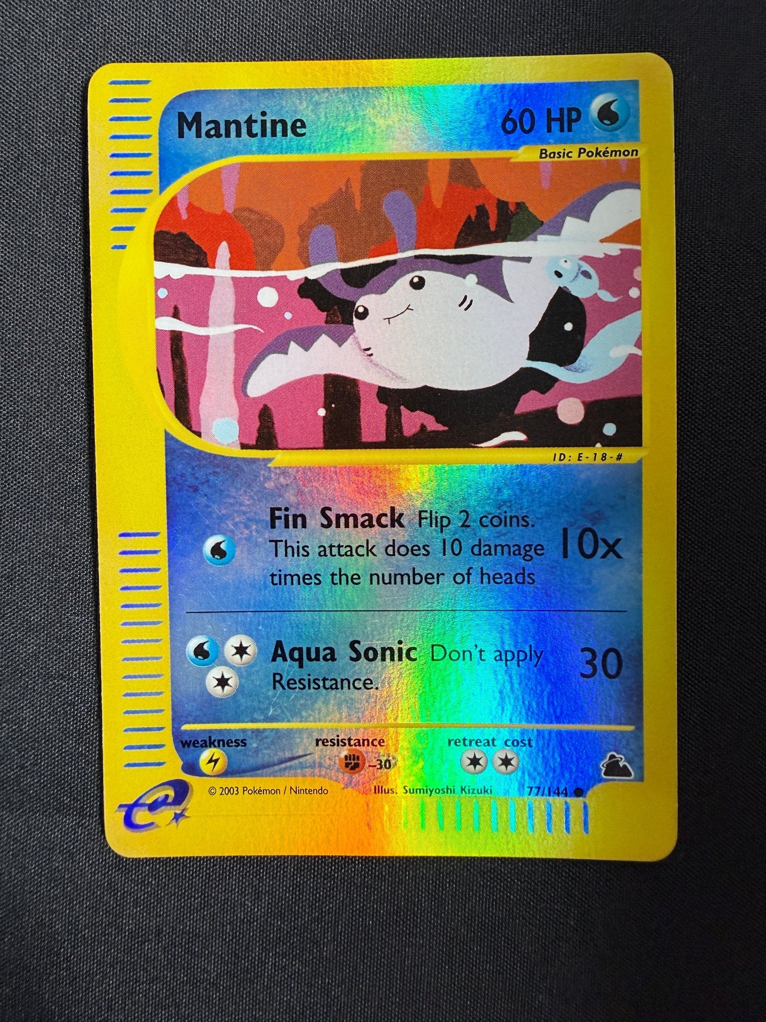 2003 Mantine Skyridge Reverse Holo 77/144 front