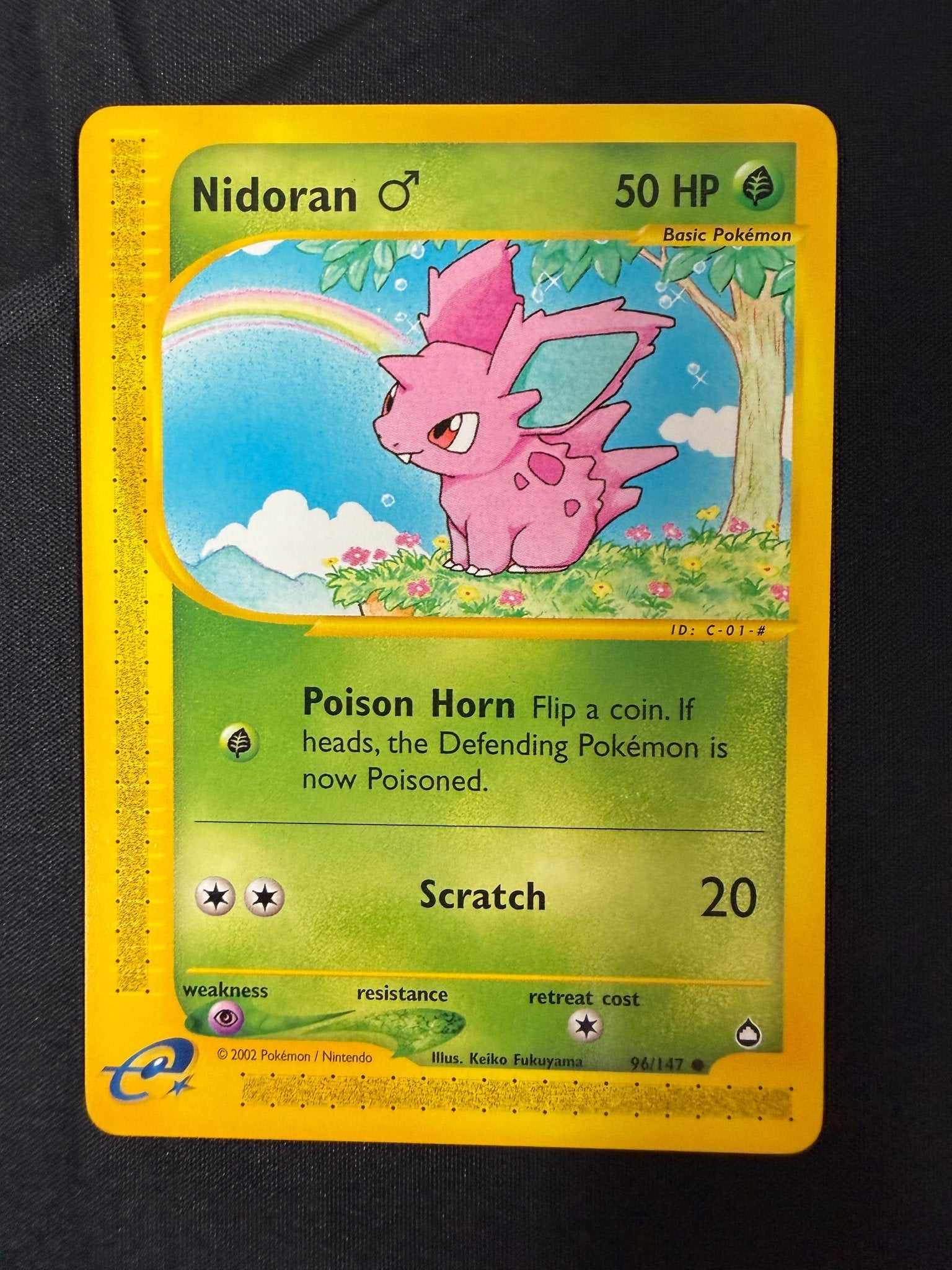 2003 Nidoran ♂ Aquapolis 96/147 front