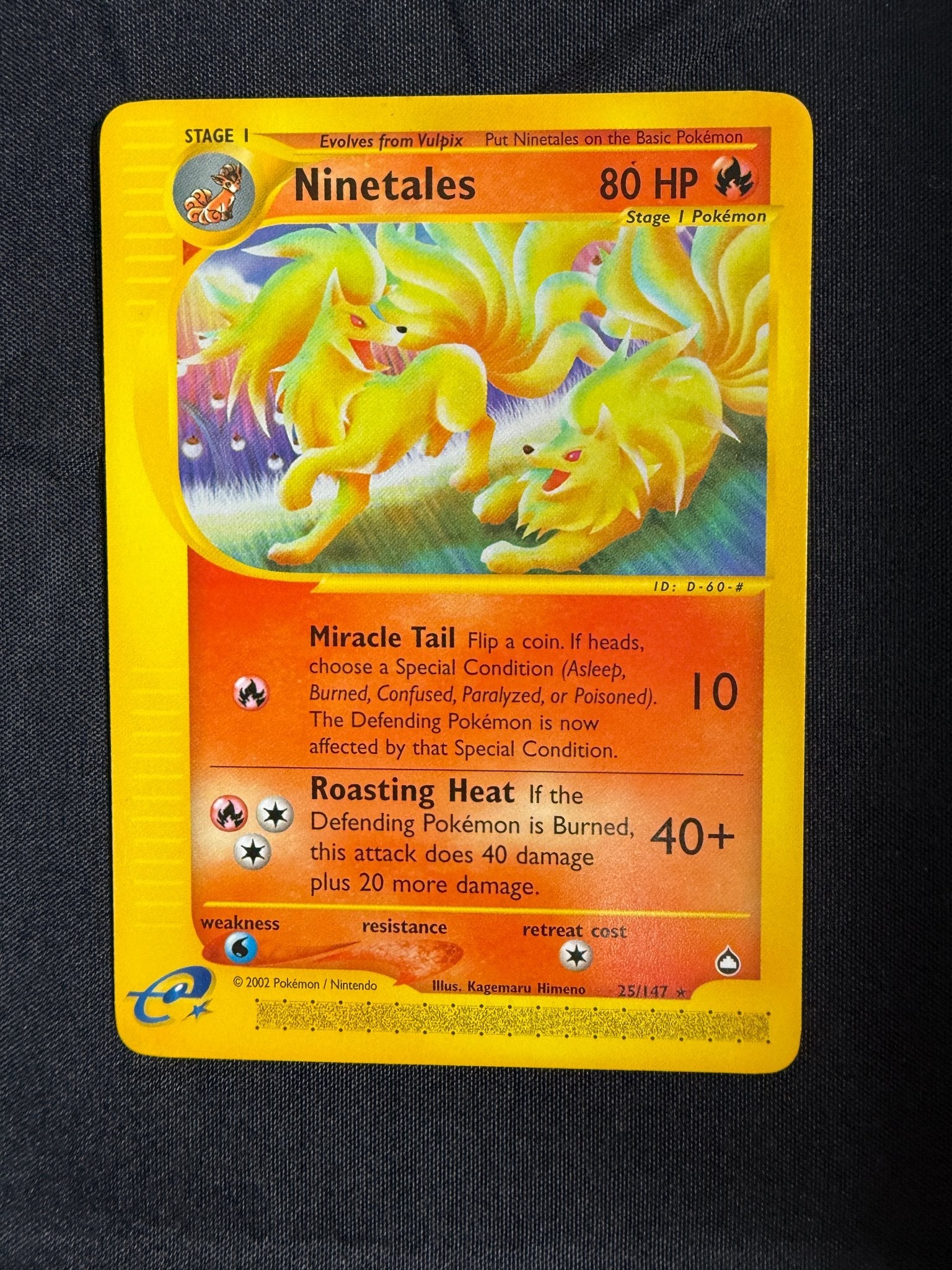 2003 Ninetales Aquapolis 25/147 front