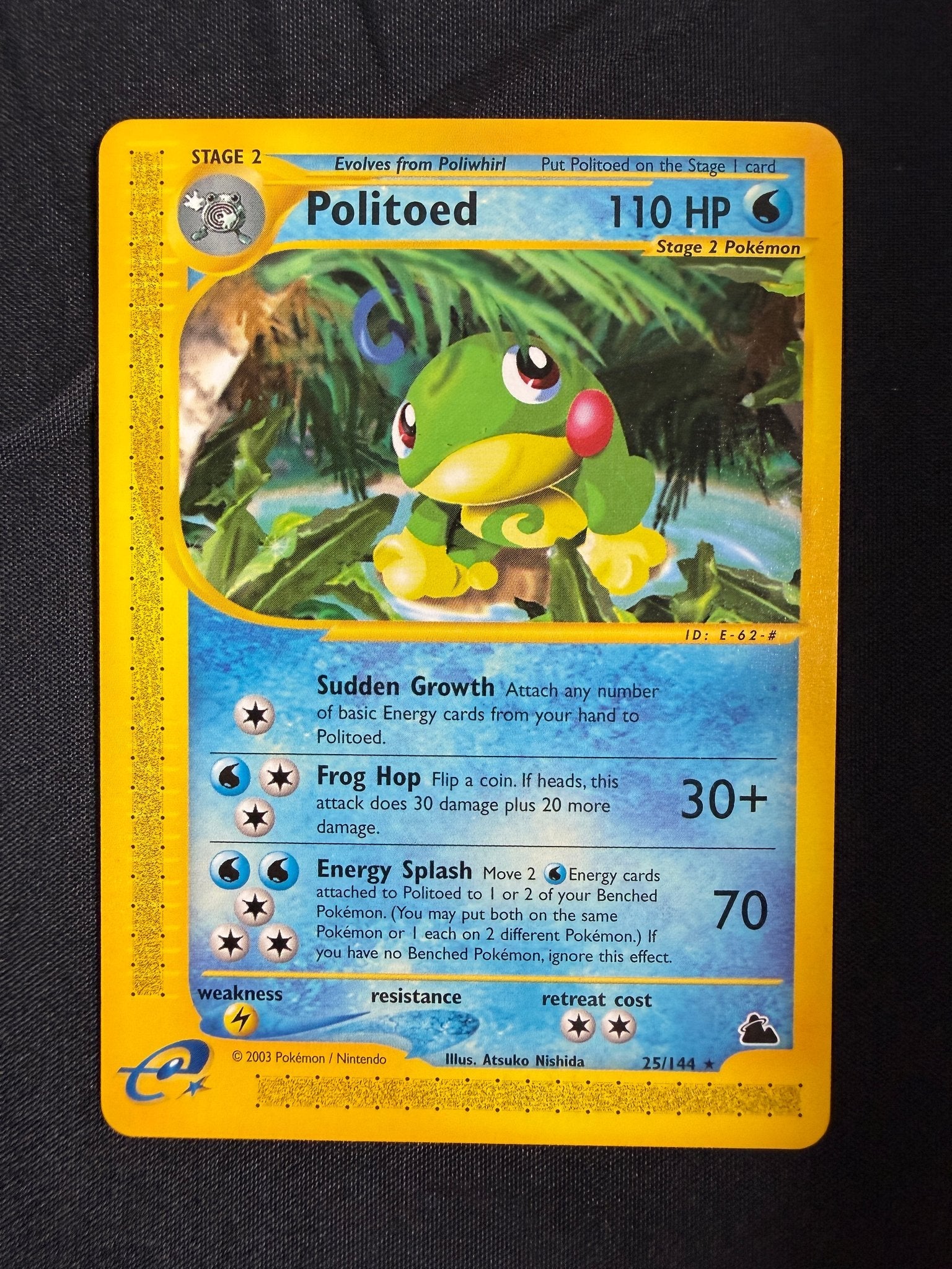 2003 Politoed Skyridge 25/144 front