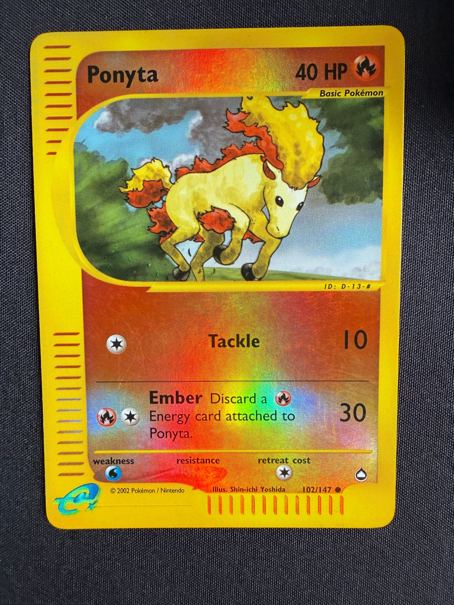 2003 Ponyta Aquapolis Reverse Holo 102/147 front