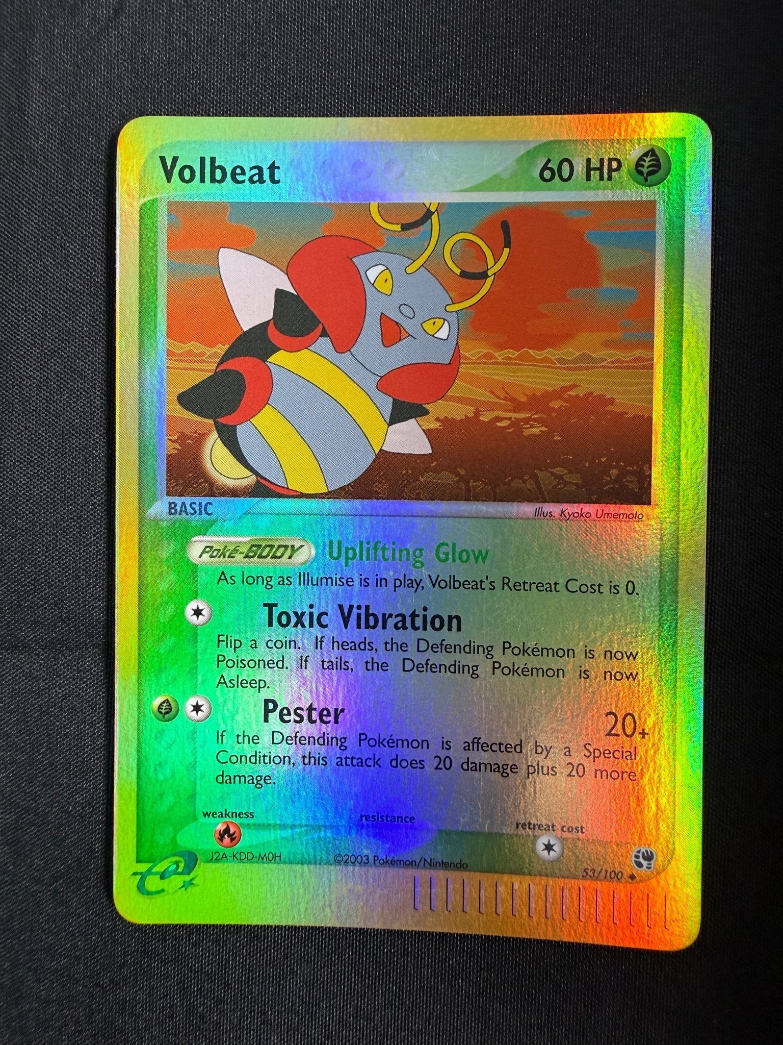 2003 Volbeat EX Sandstorm Reverse Holo 53/100 front