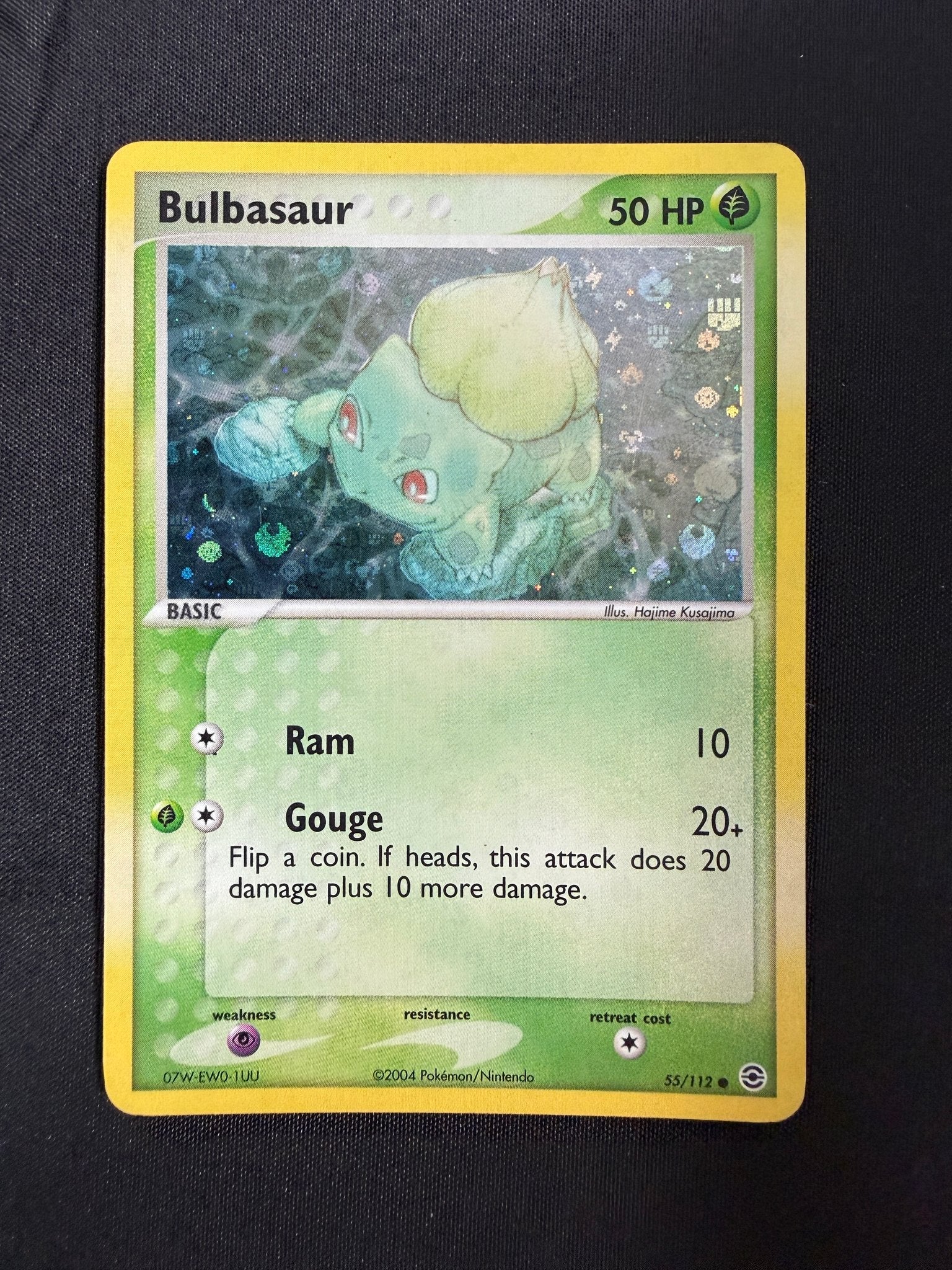 2004 Bulbasaur EX FireRed & LeafGreen Reverse Holo 55/112 front