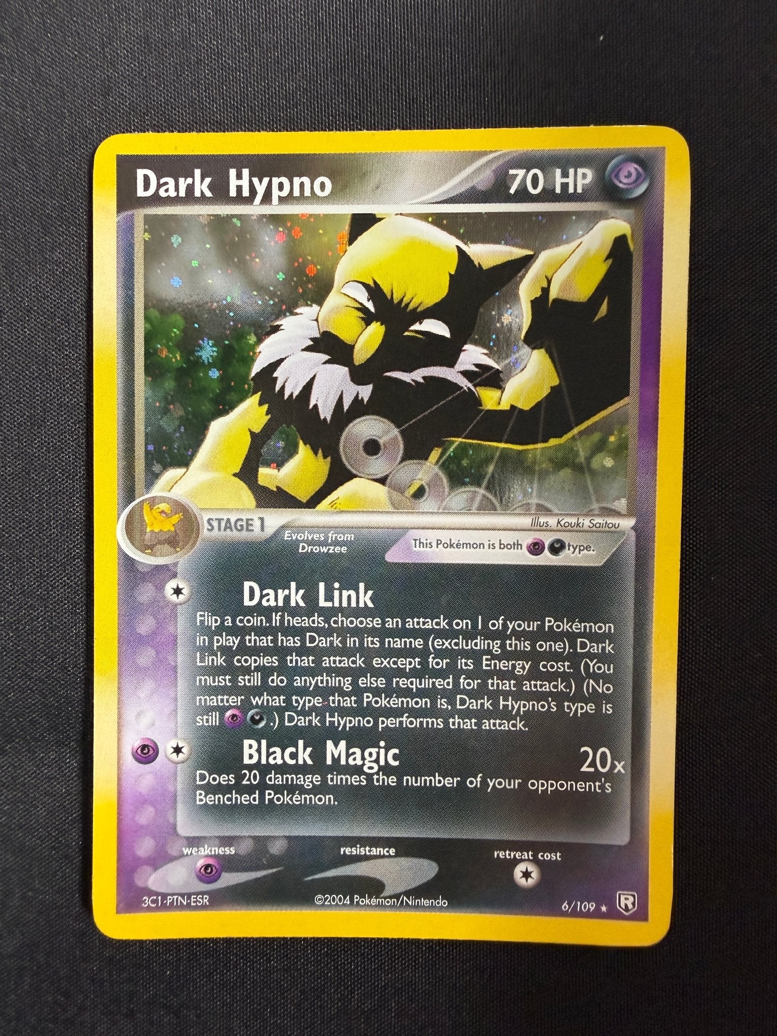 2004 Dark Hypno EX Team Rocket Returns Holo 6/109 front