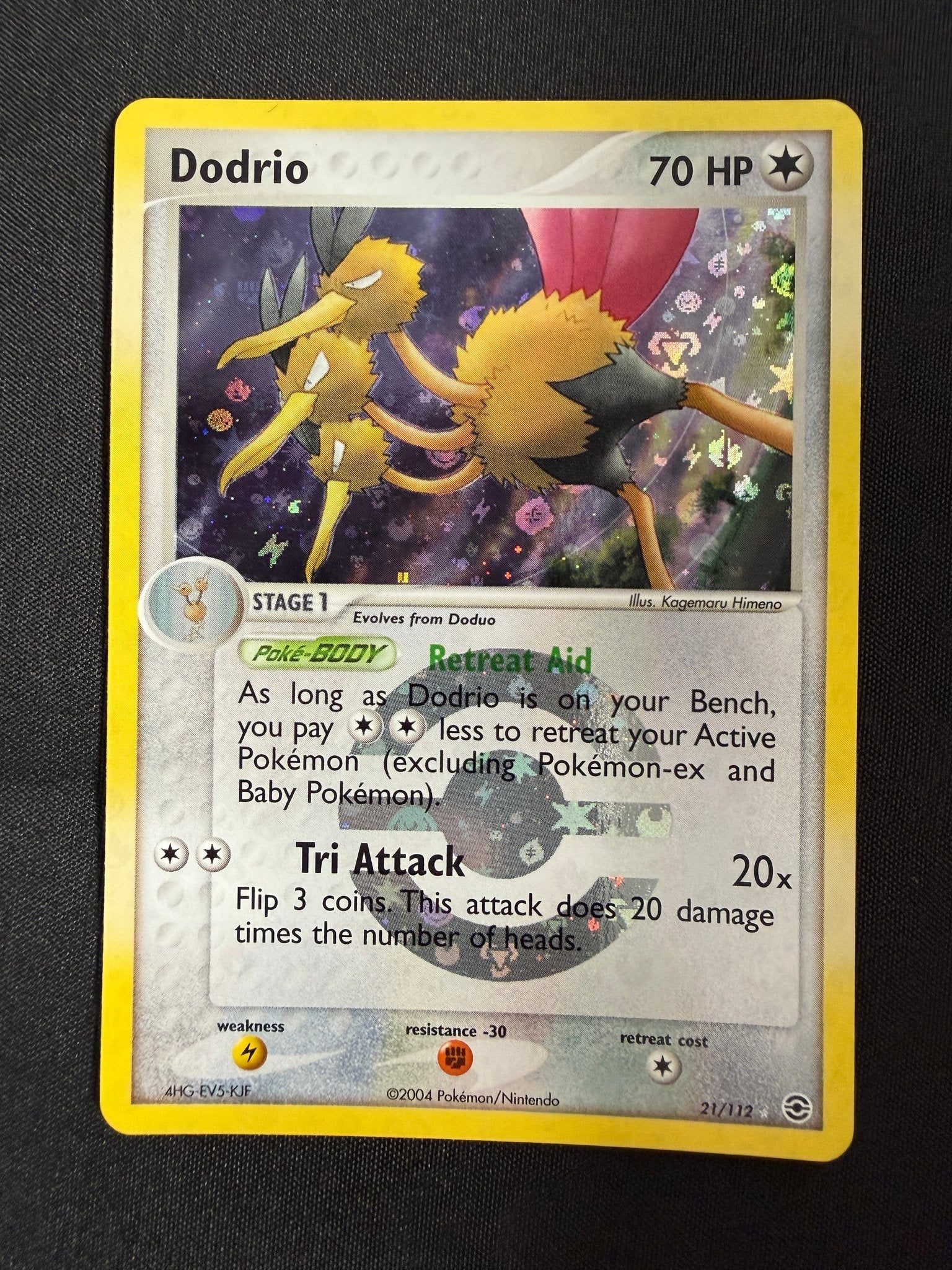 2004 Dodrio EX FireRed & LeafGreen Reverse Holo 21/112 front