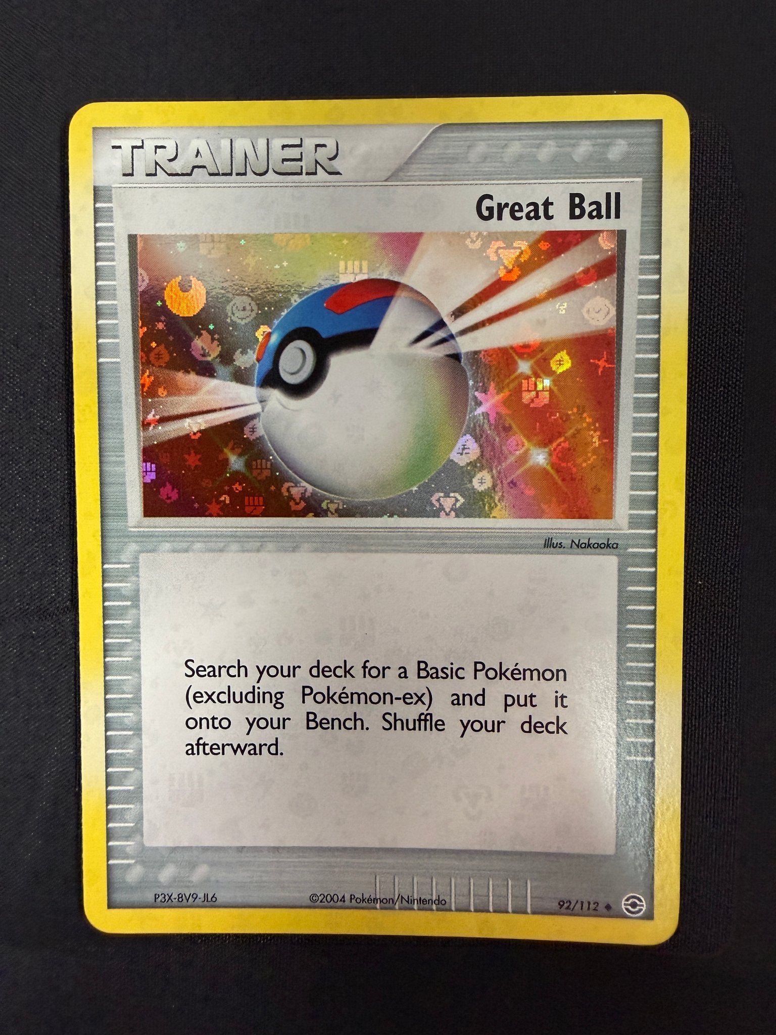 2004 Great Ball EX FireRed & LeafGreen Reverse Holo 92/112 front