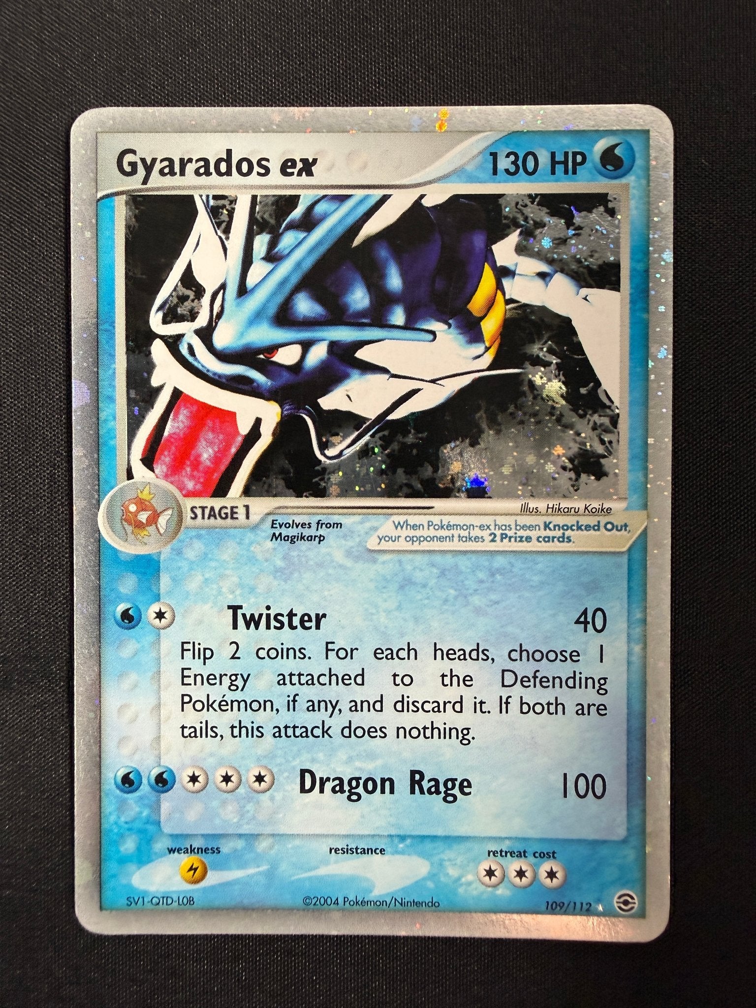 2004 Gyarados ex EX FireRed & LeafGreen Holo 109/112 front