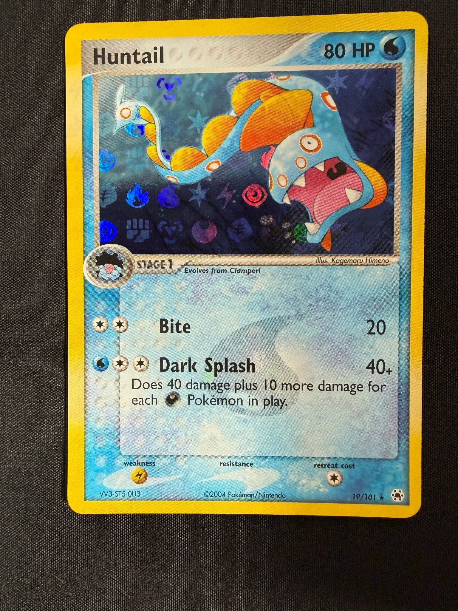2004 Huntail EX Hidden Legends Reverse Holo 19/101 front