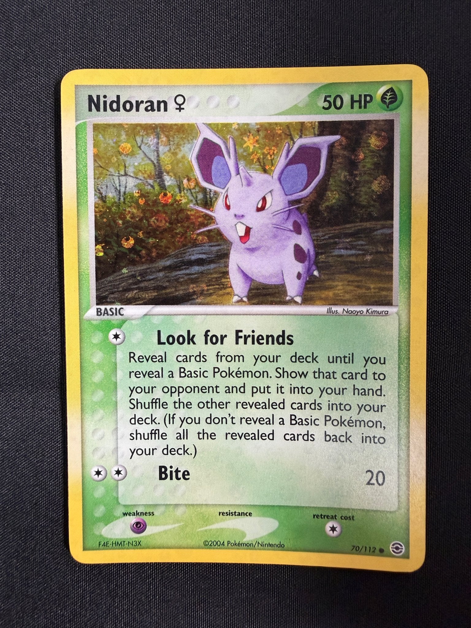 2004 Nidoran ♀ EX FireRed & LeafGreen Reverse Holo 70/112 front