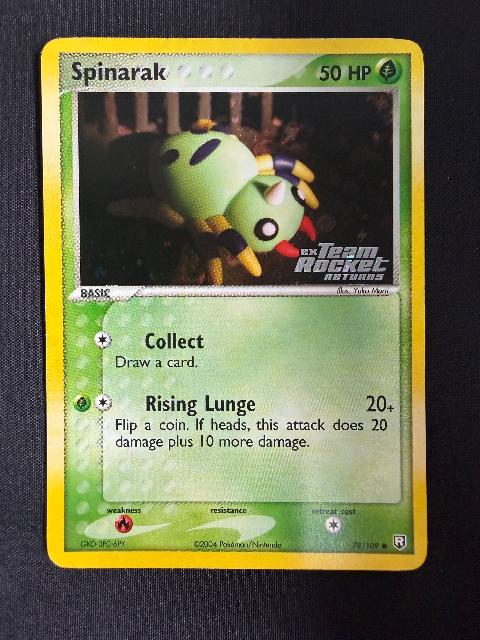 2004 Spinarak EX Team Rocket Returns 78/109 front
