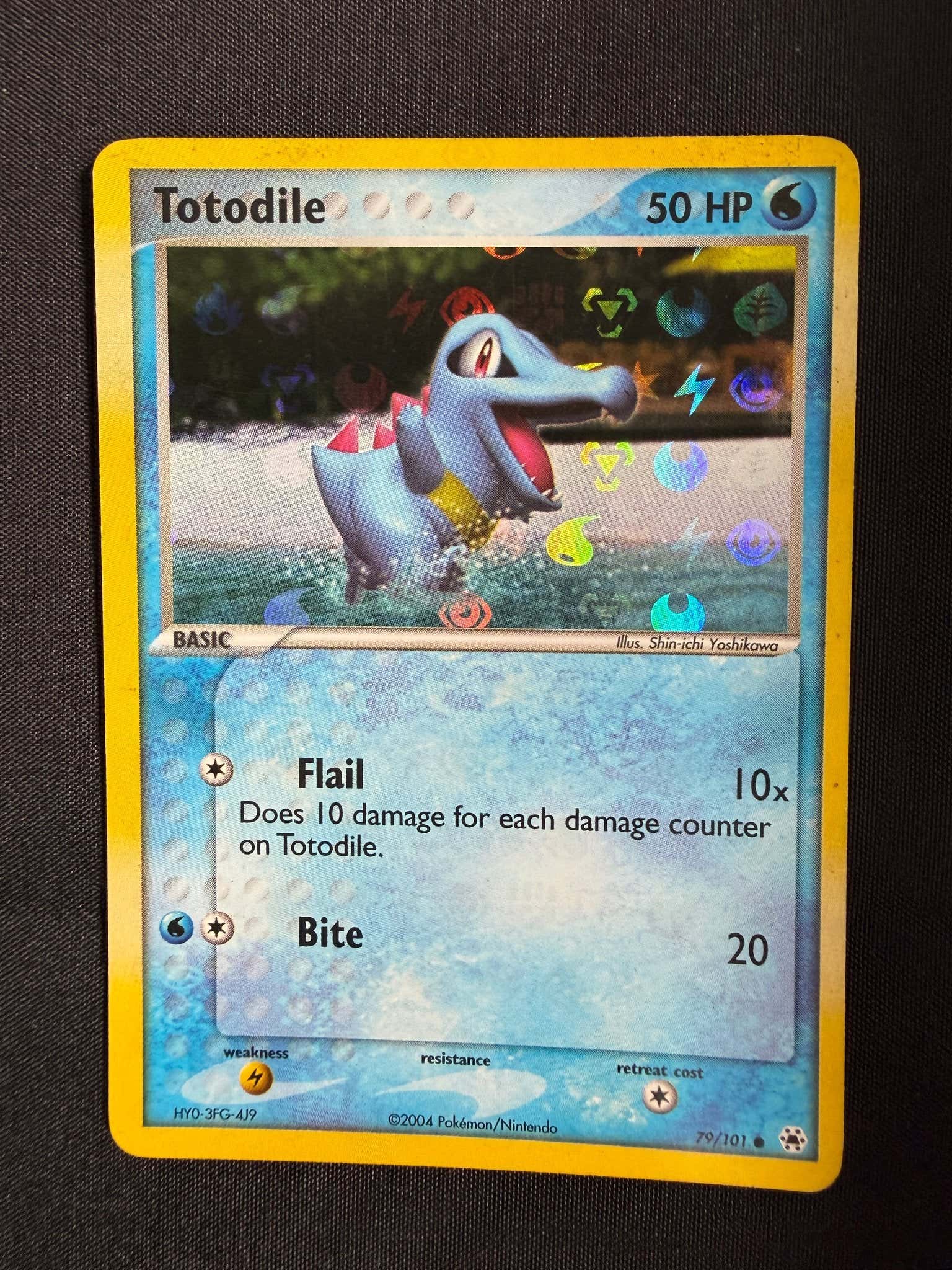 2004 Totodile EX Hidden Legends Reverse Holo 79/101 front