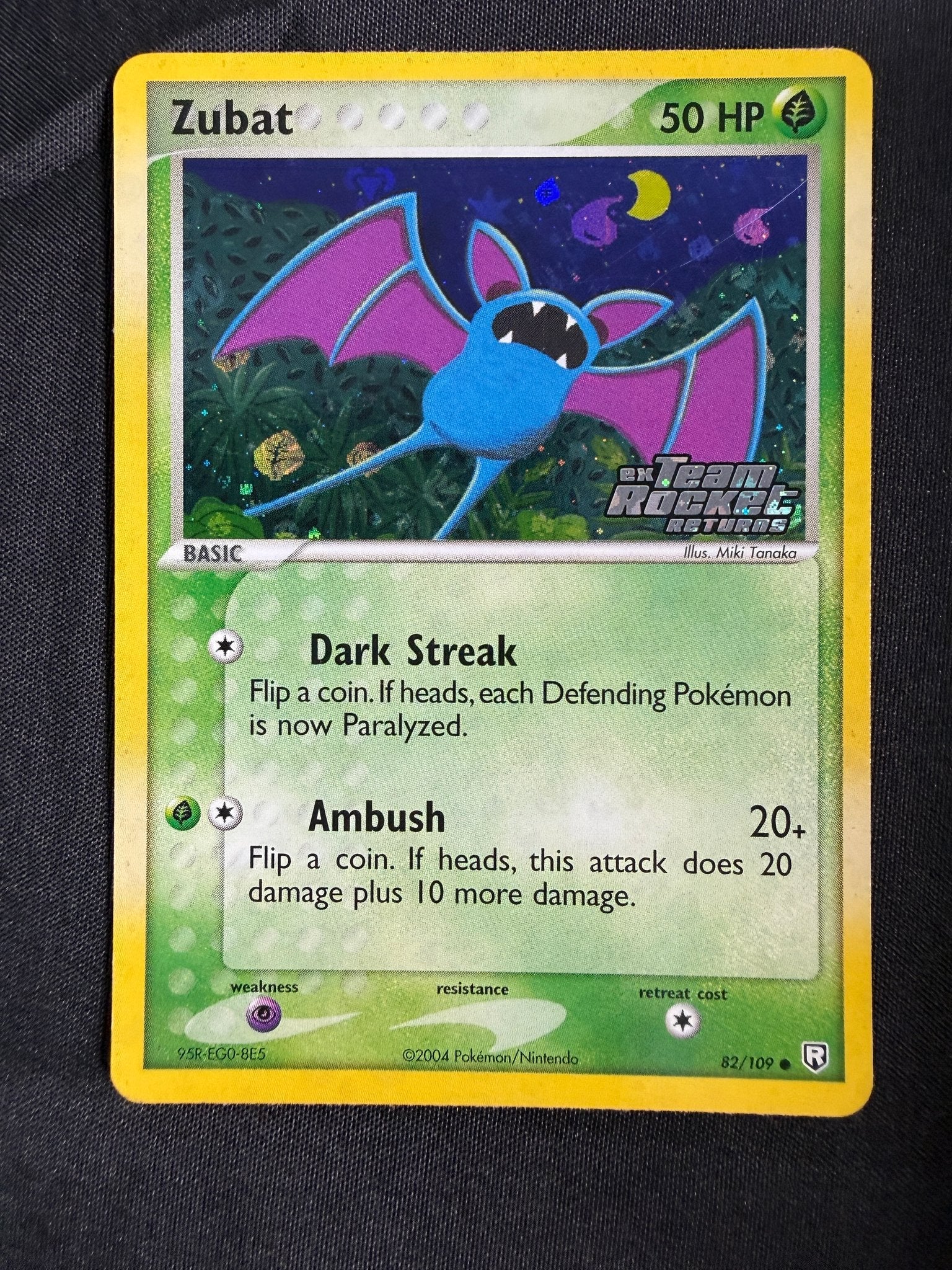 2004 Zubat EX Team Rocket Returns 82/109 front