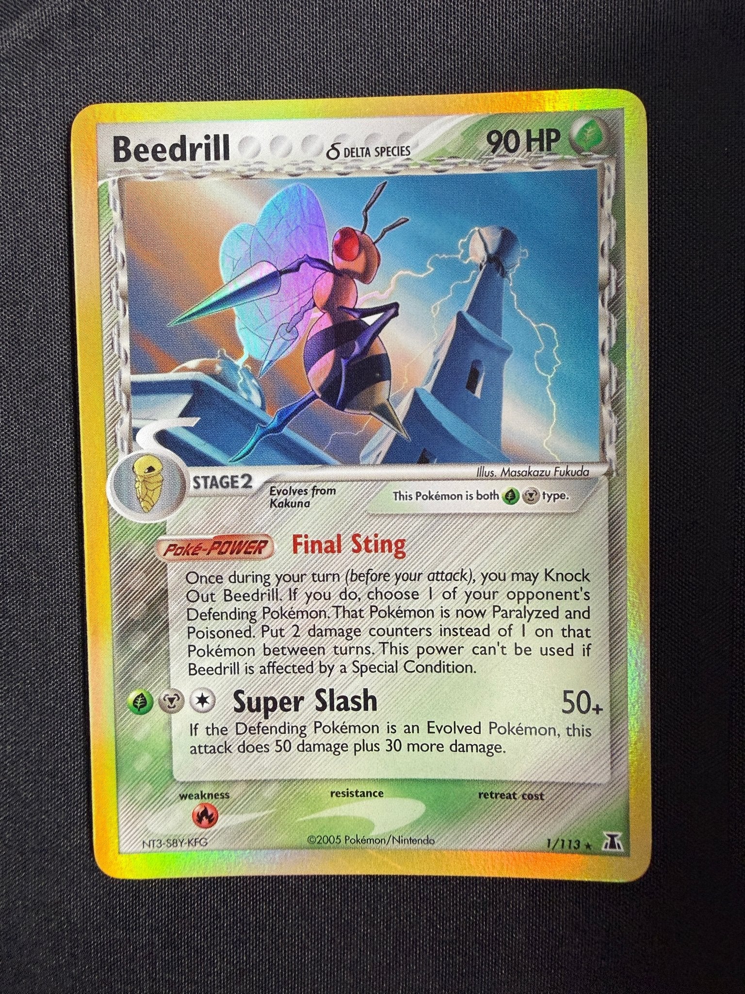 2005 Beedrill EX Delta Species Holo 1/113 front