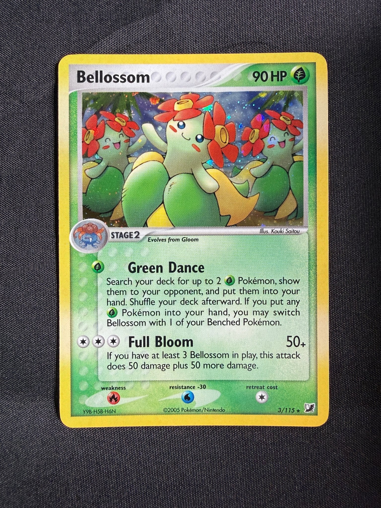 2005 Bellossom EX Unseen Forces Holo 3/115 front