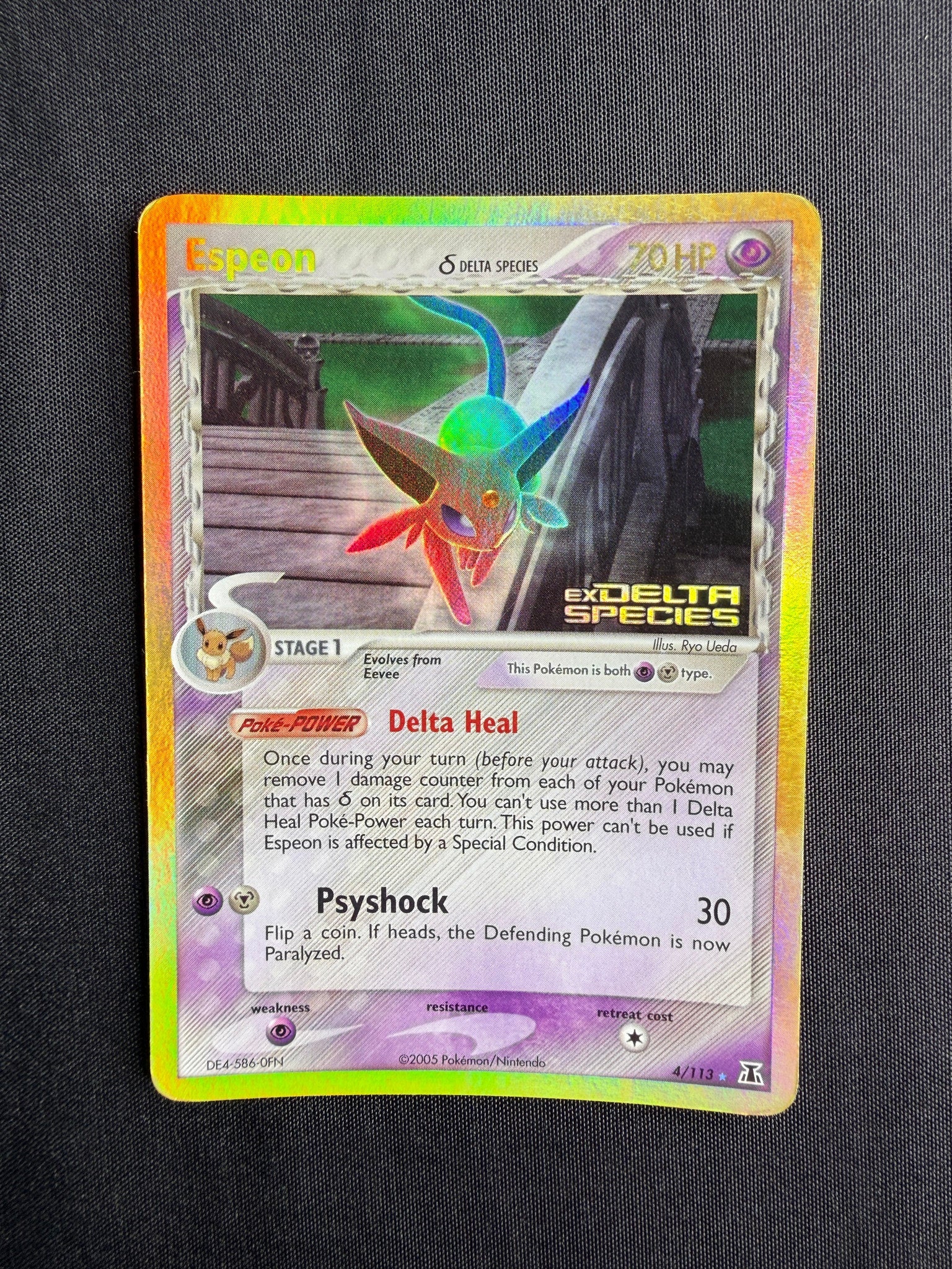 2005 Espeon δ EX Delta Species Holo 4/113 front