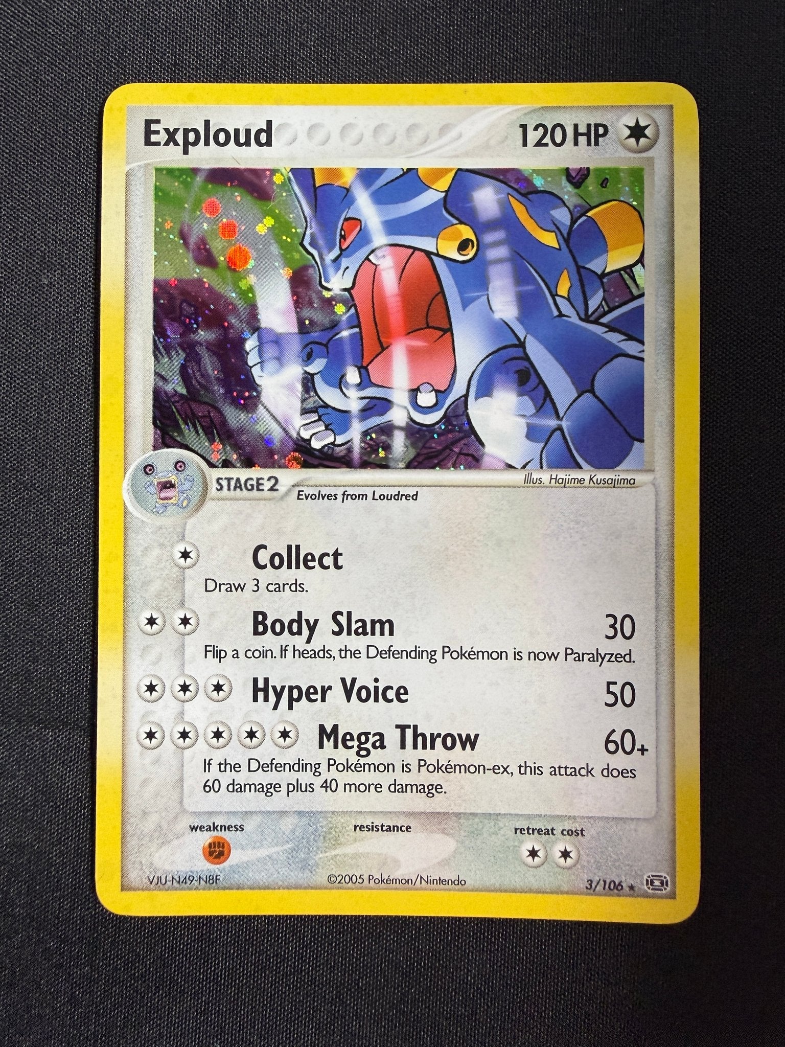 2005 Exploud EX Emerald Holo 3/106 front