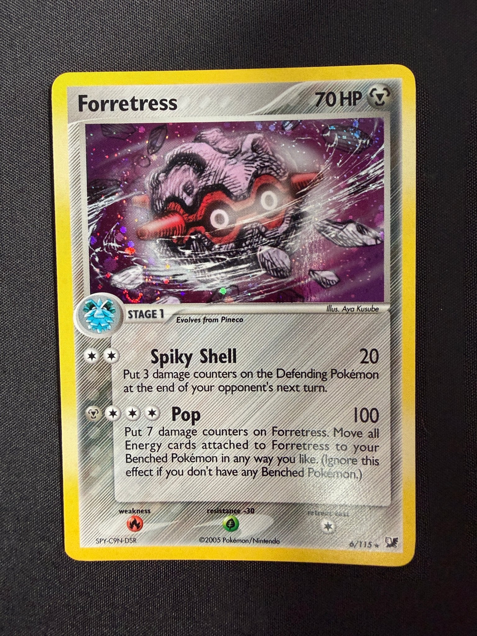 2005 Forretress EX Unseen Forces Holo 6/115 front